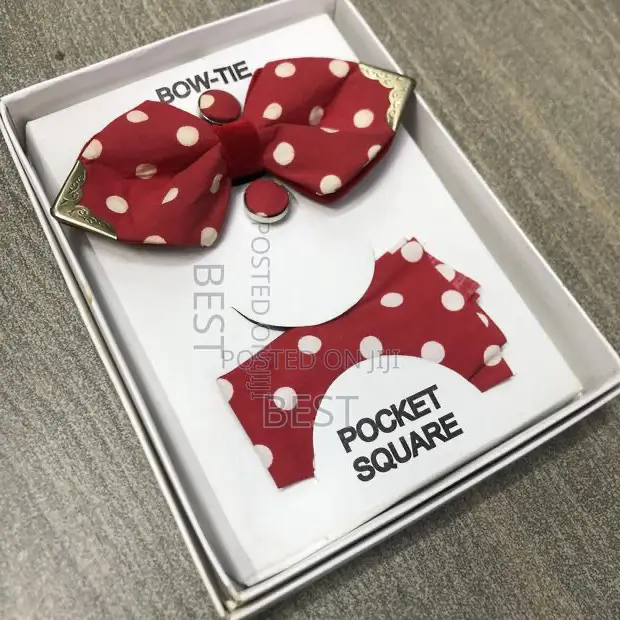 Red With White Dote Classic Bow Ties