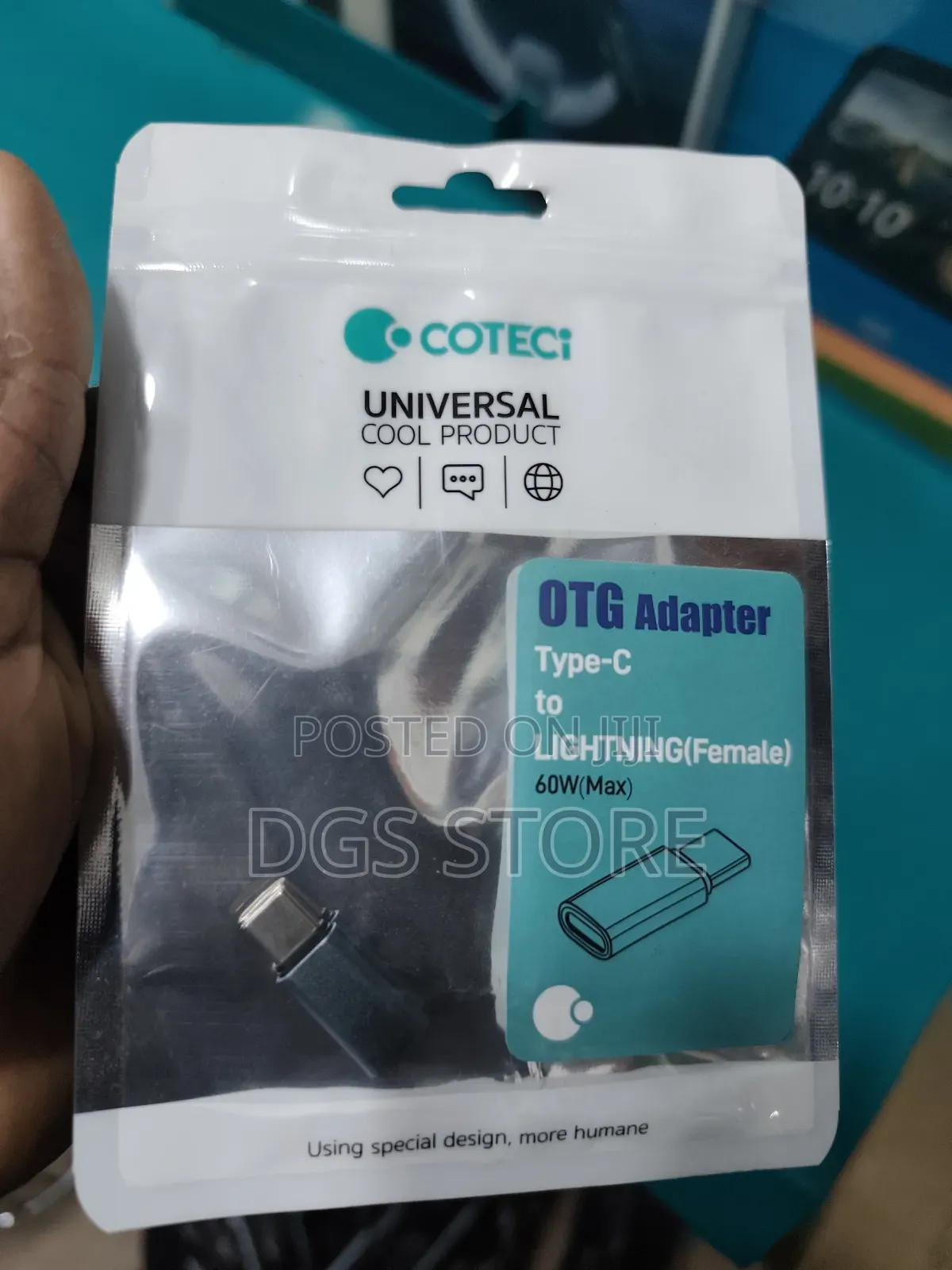 Coteci Otg Adapter Type C to Lightning 60w Ot O40