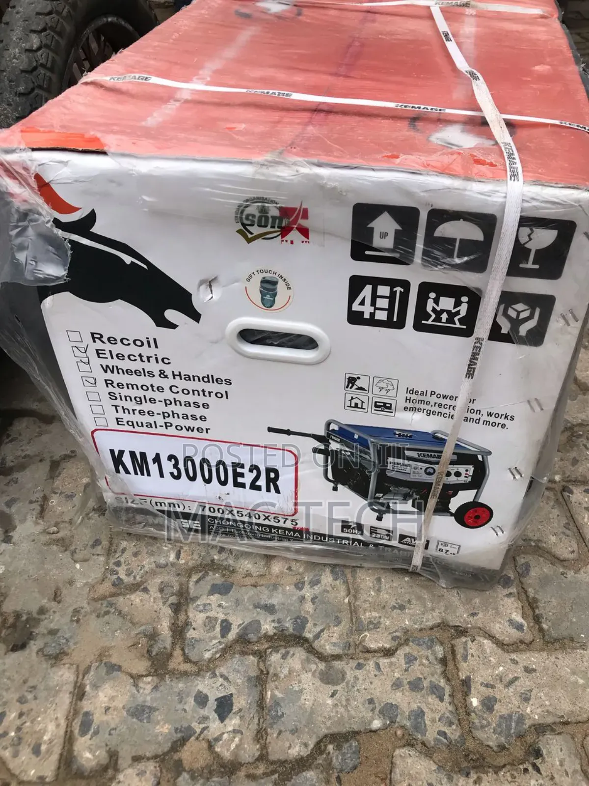 Kemage 12kva Petrol Generator With Key and Remote