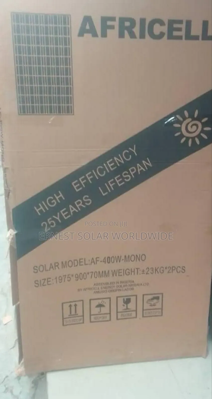 Best Brand 400watts Mono Africell Panel