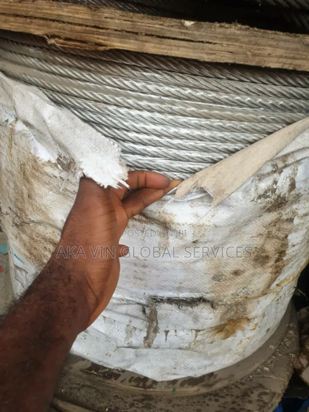 Dia 20mm Ungalvanized Steel Wire Rope Sling for Liftin