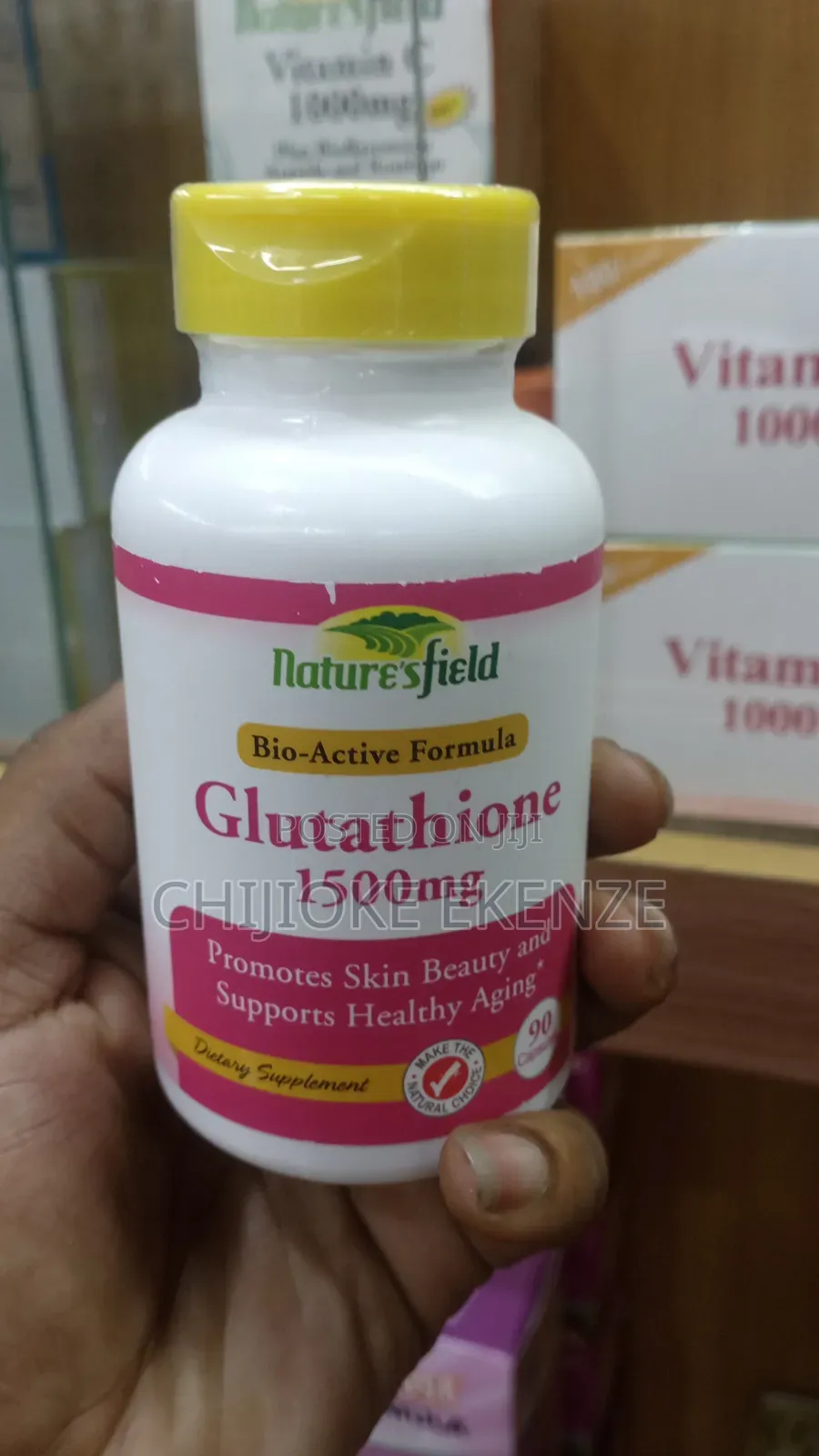 Nature's Field Glutathione 1500mg X 90 Capsules
