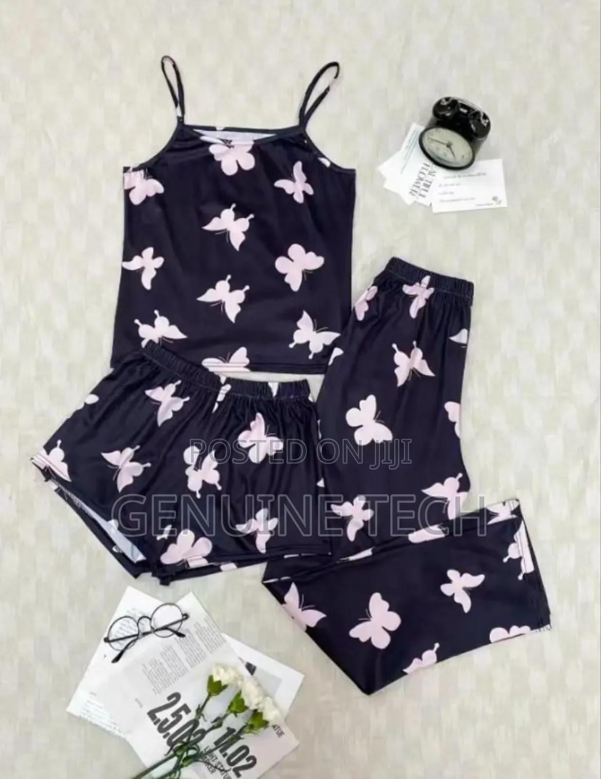 Unique 3 In 1 Cotton Nightwear Top Quality
