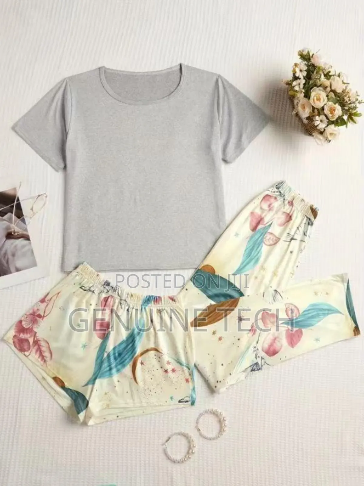 Unique 3 In 1 Cotton Nightwear Top Quality