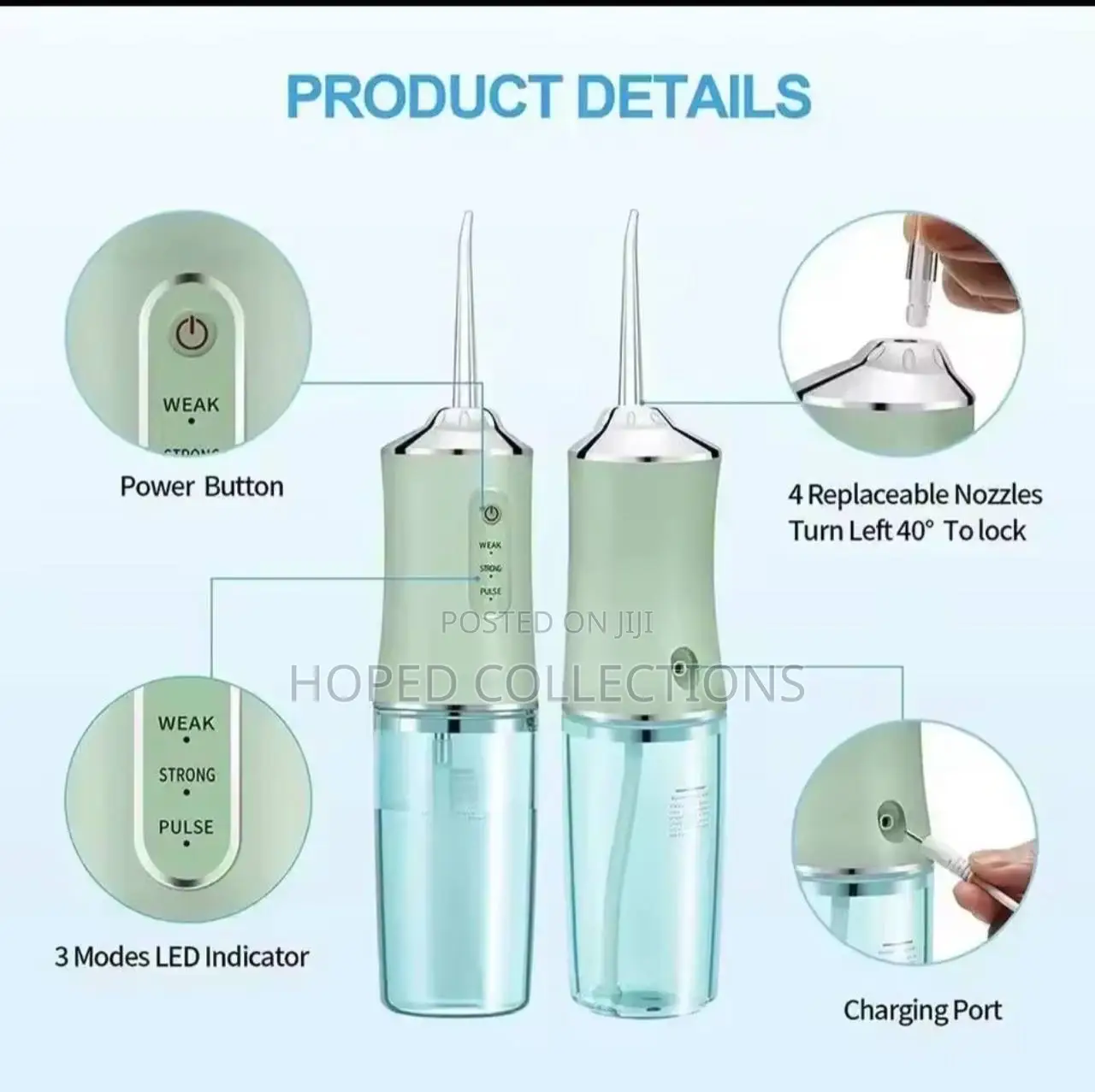 Portable Rechargeable Oral Irrigator