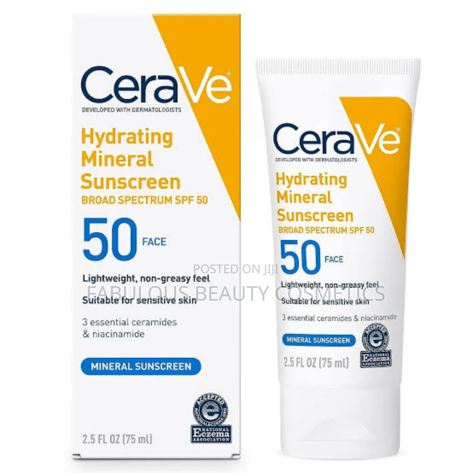 Cerave Hydrating Mineral Sunscreen.