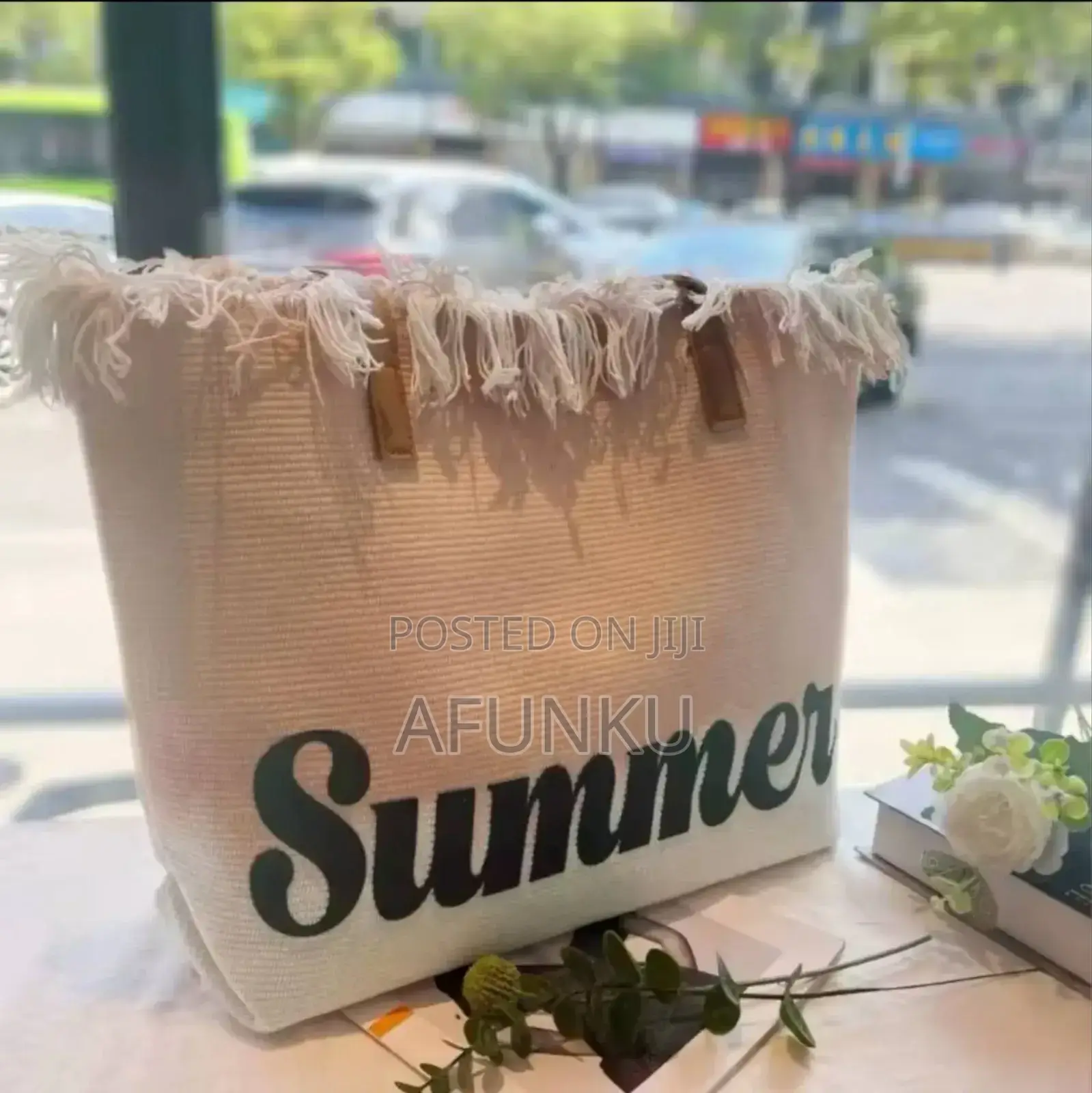 Summer New Canvas Women's Large Capacity Beach Bag
