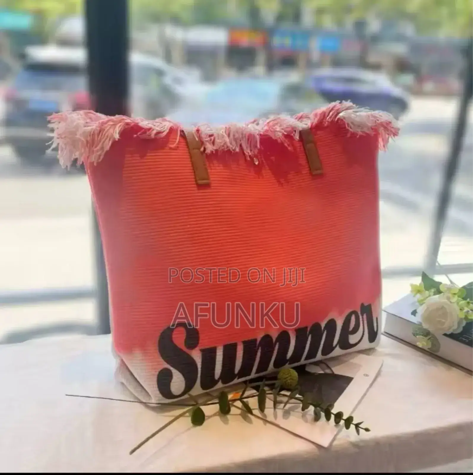 Summer New Canvas Women's Large Capacity Beach Bag