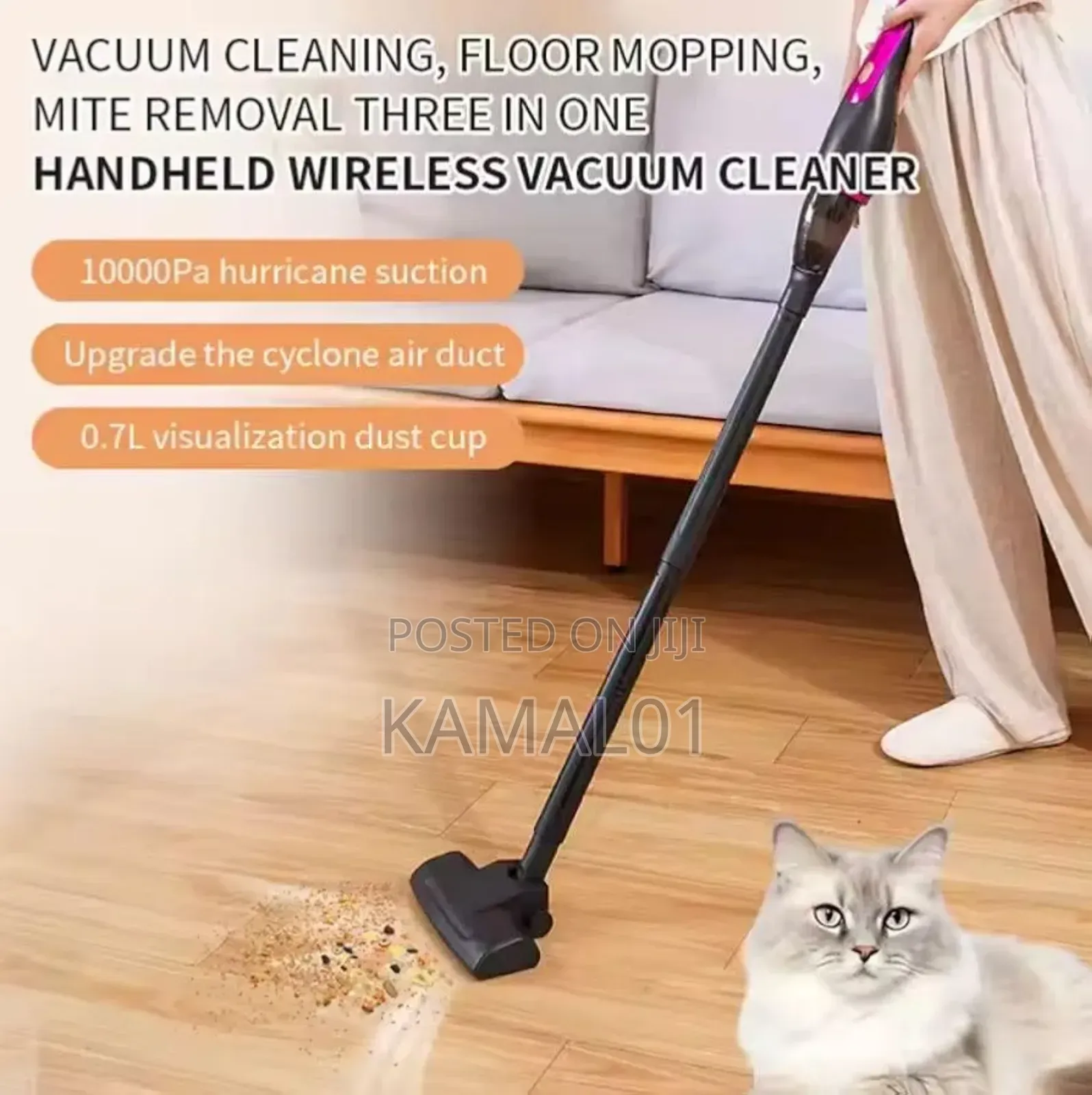 3 in 1 Cordless Vacuum Cleaner for Home and Car Use Handheld