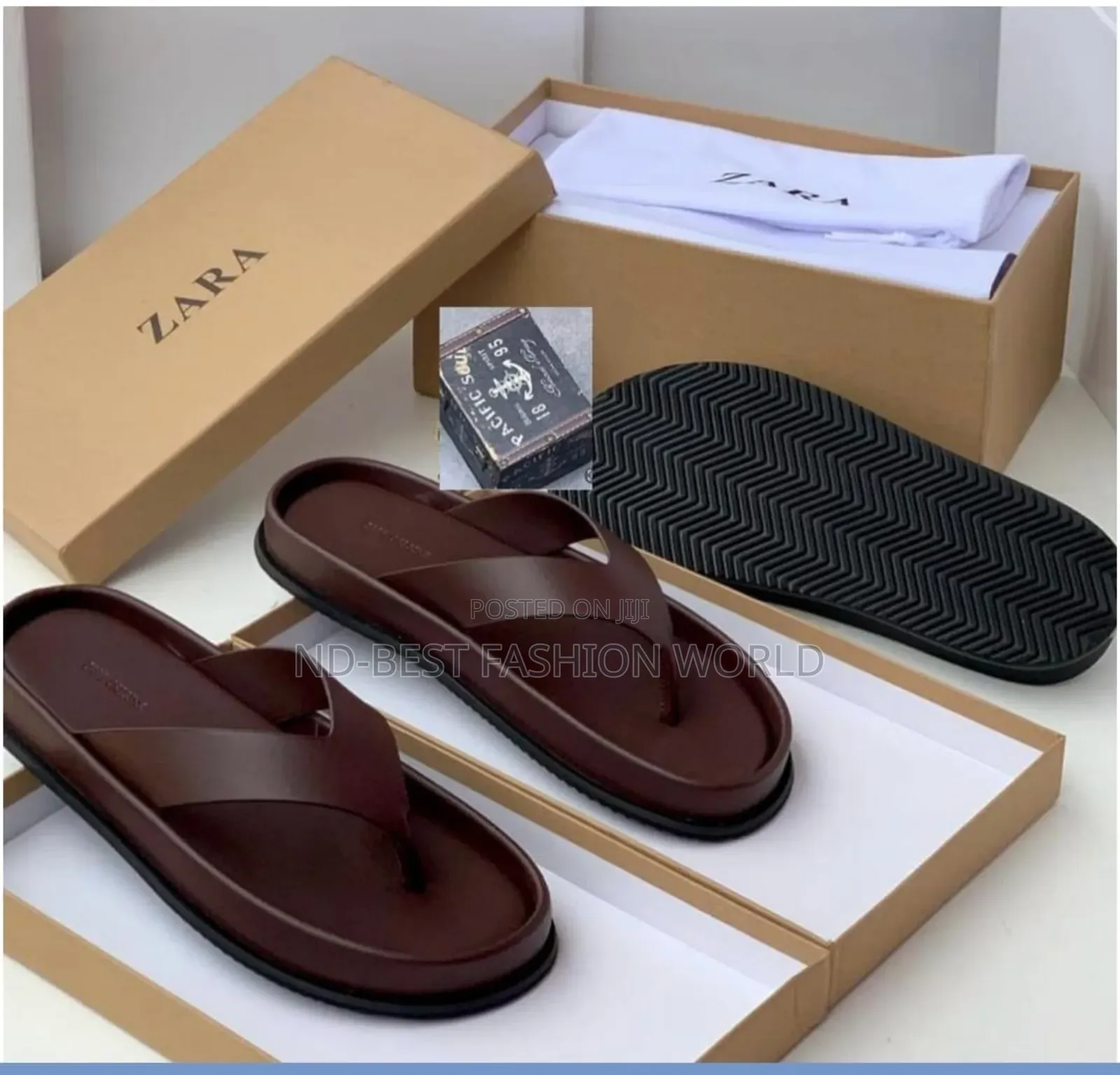 Zara Leather Slippers