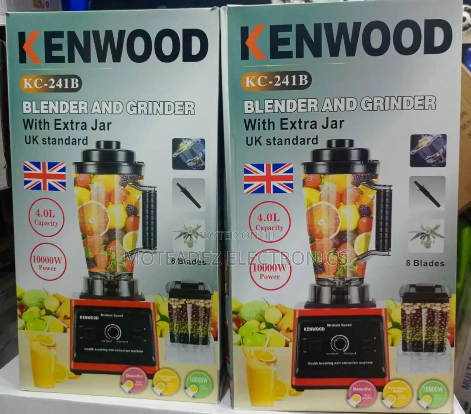 Kenwood 10,000w 4l  Copper Coil Commercial Blender Grinder