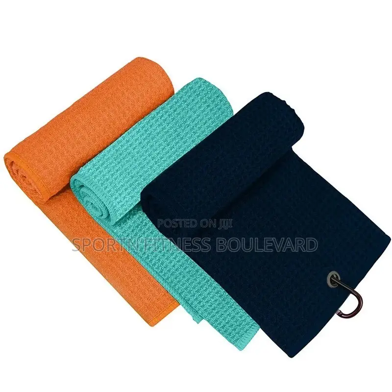 Golf Towels With Clip Available in Multiple Colours