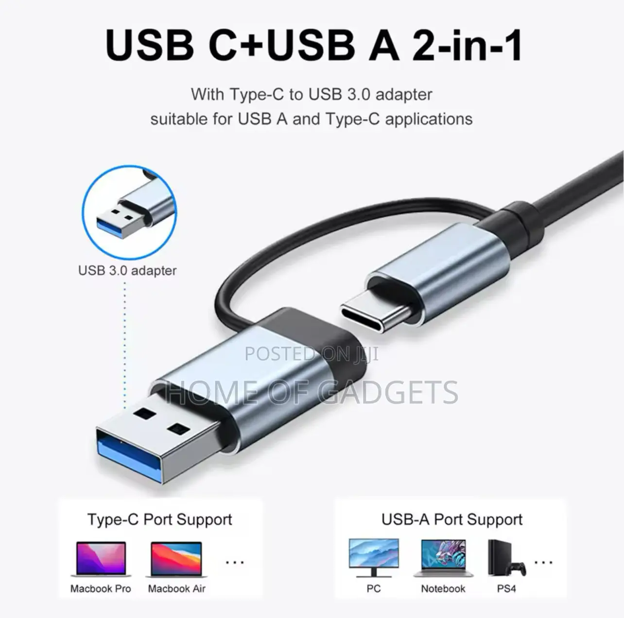 Aluminum 7 in 1 Usb Hub With Type C