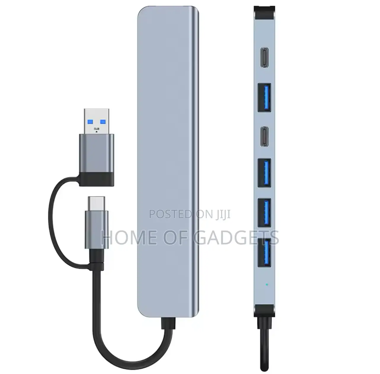 Aluminum 7 in 1 Usb Hub With Type C