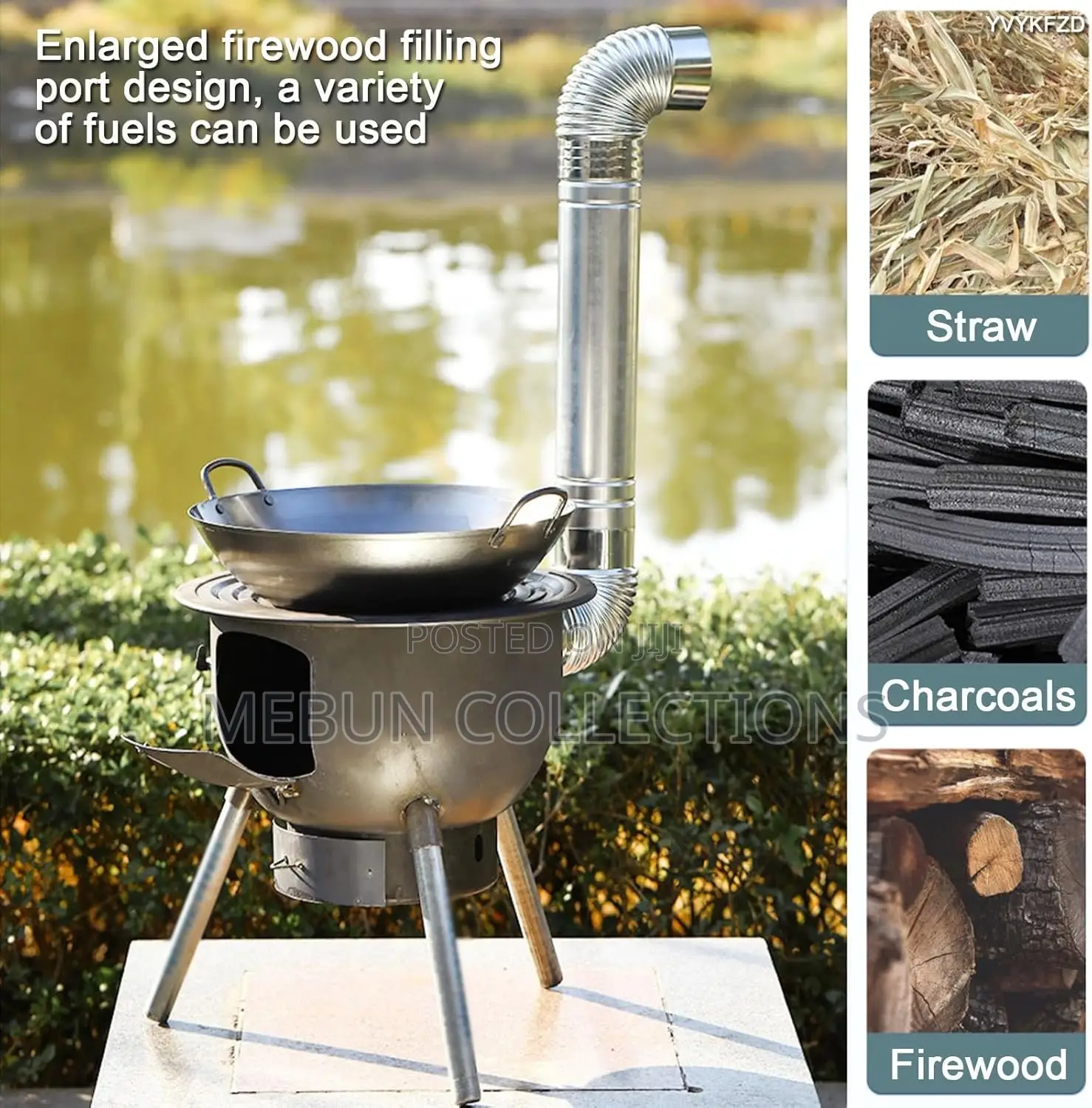 Outdoor Standing Fire and Charcoal Stove 43cm