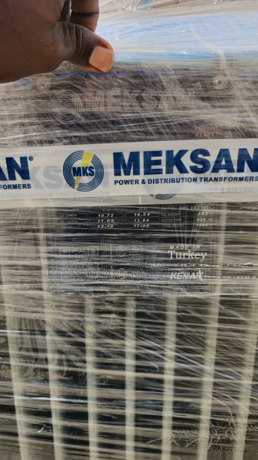 500kva 33kv/0.400kv Meksan Transformer