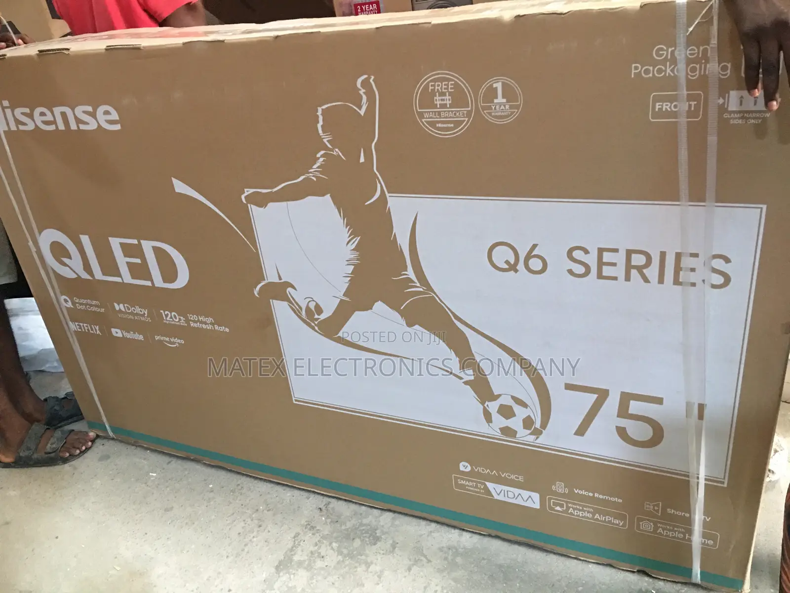 Lastest Model Hisense Qled 75incles Smart Frameless Tv