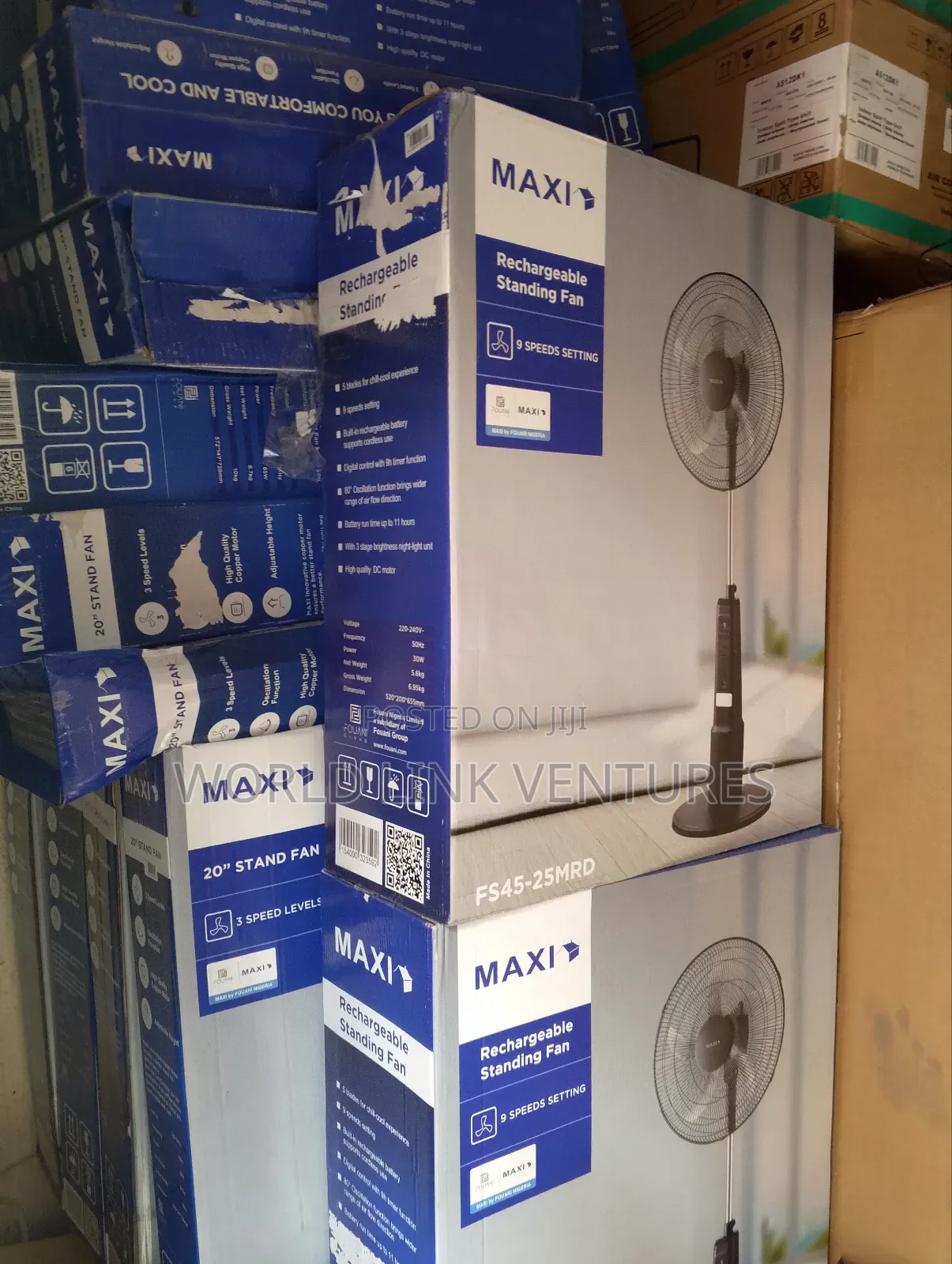 Maxi Standing Fan 18 Inches With 9 Speed