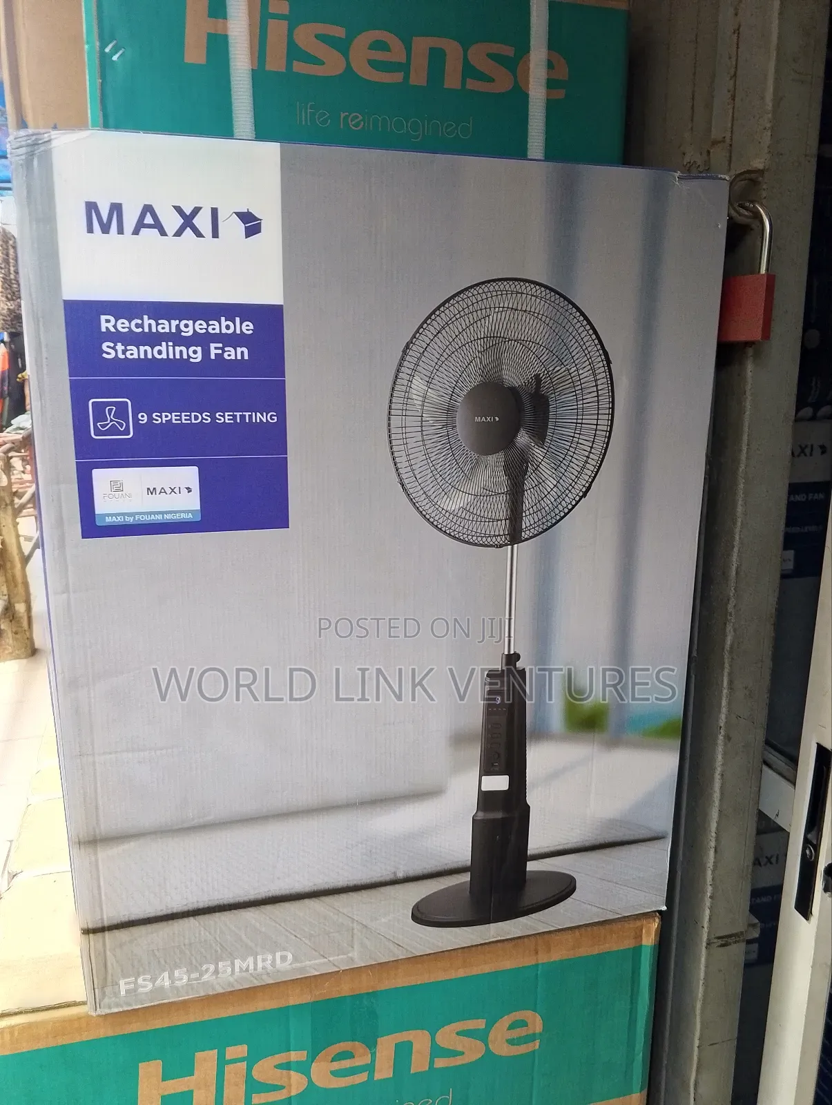 Maxi Standing Fan 18 Inches With 9 Speed