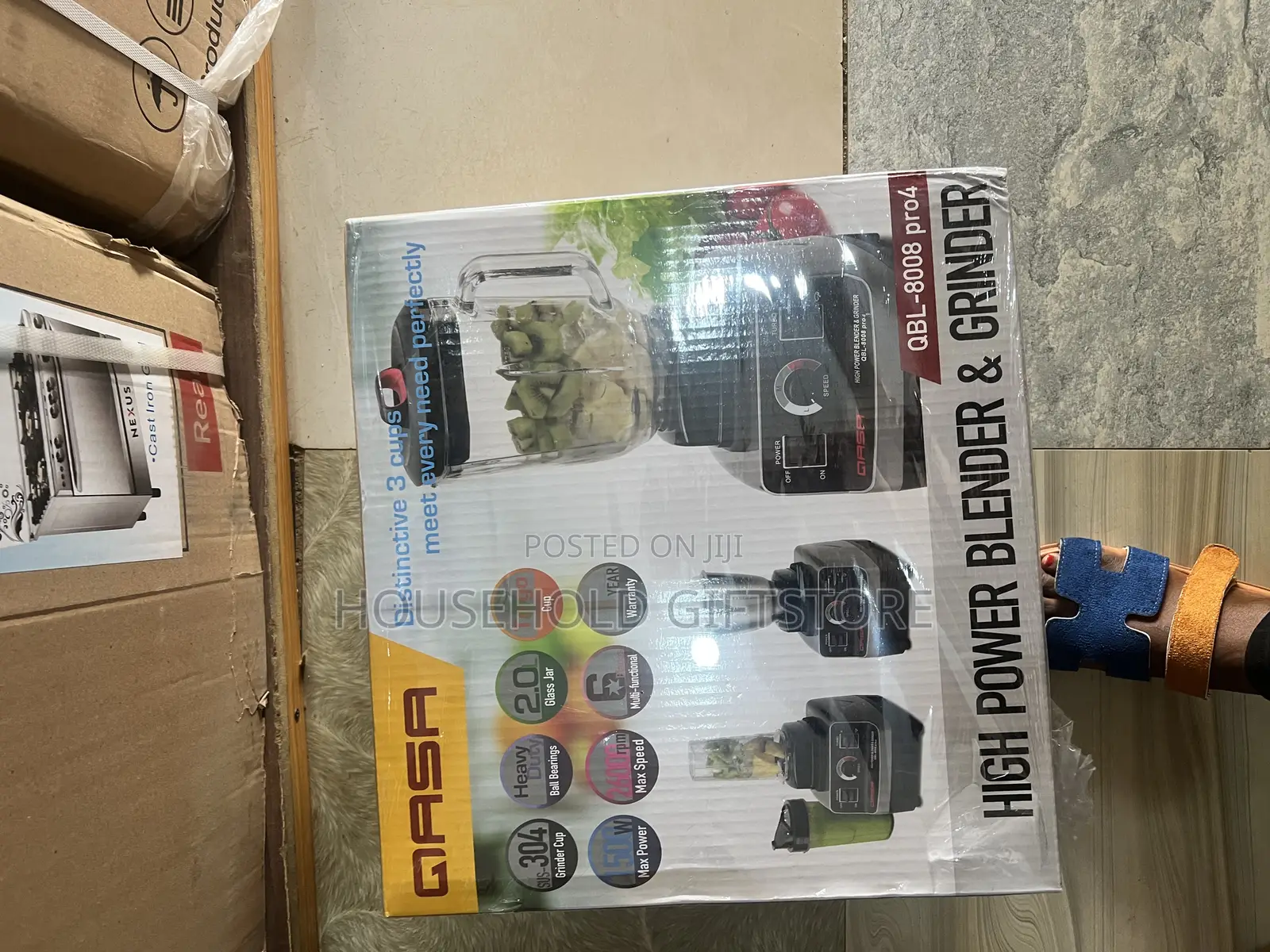 Qasa 3in1 High Power Blender and Grinder