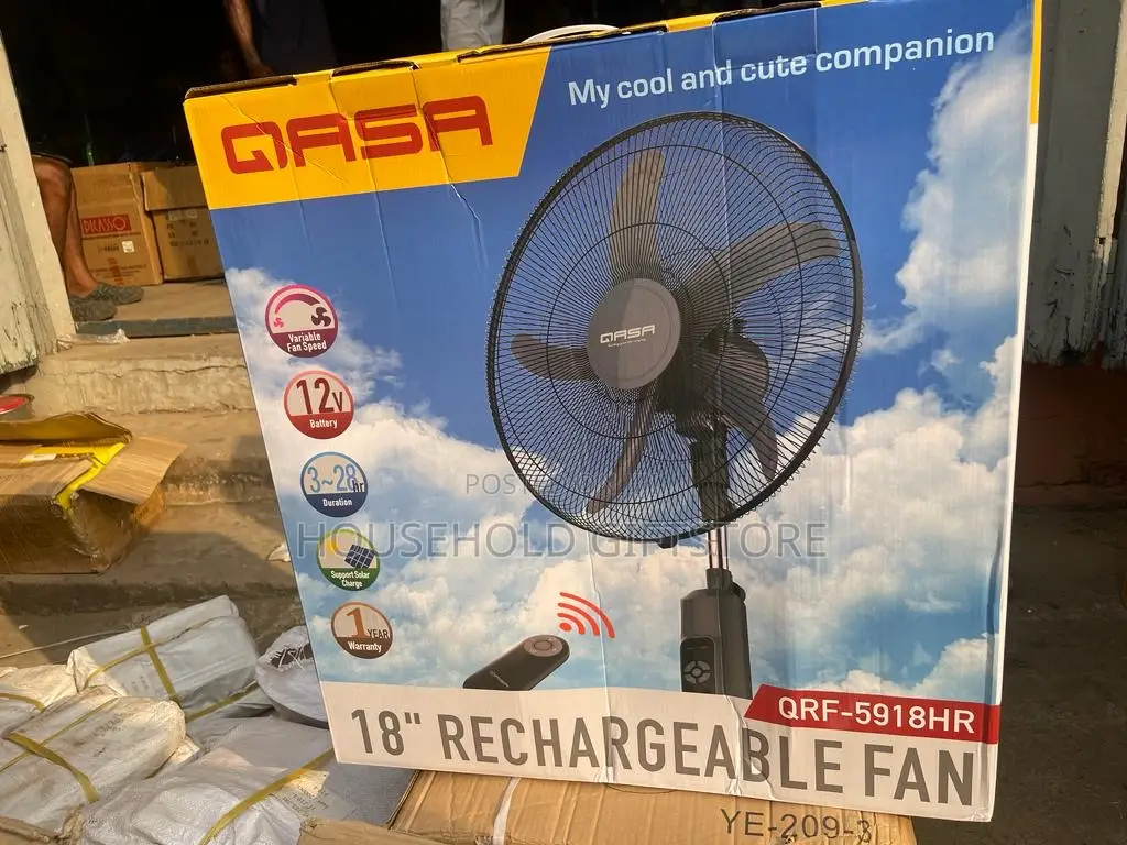 18 Inches Qasa Rechargeable Fan