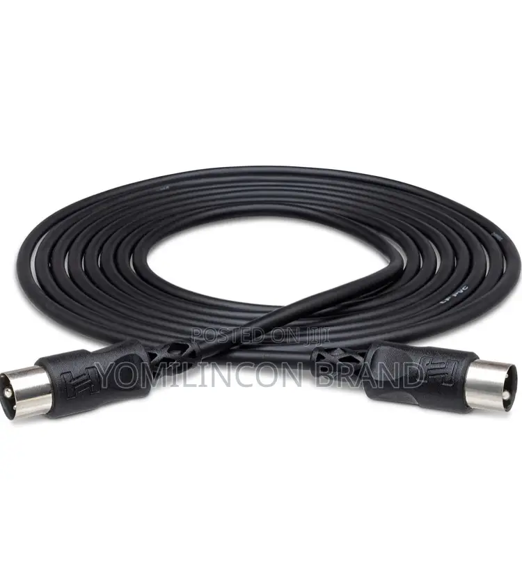 Hosatech Mid-310bk Midi Cable 5-Pin Din to Same 10ft