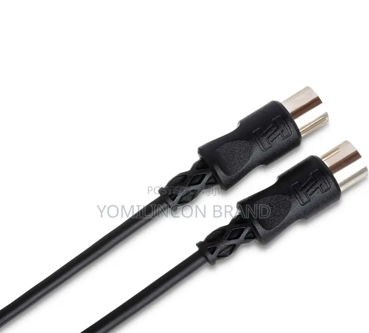Hosatech Mid-305bk Midi Cable 5ft 5-Pin Din to Same