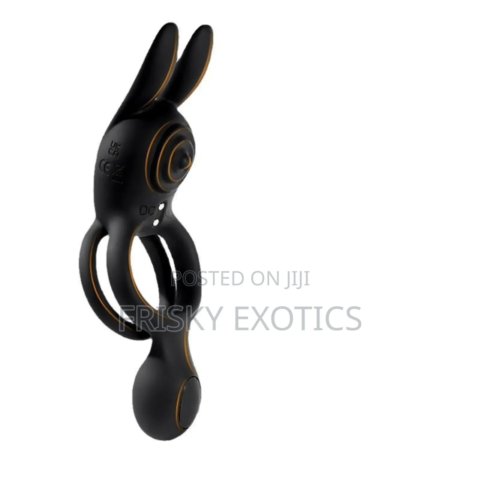 3in1 Rabbit Cock Ring With Clit and Balls Stimulation