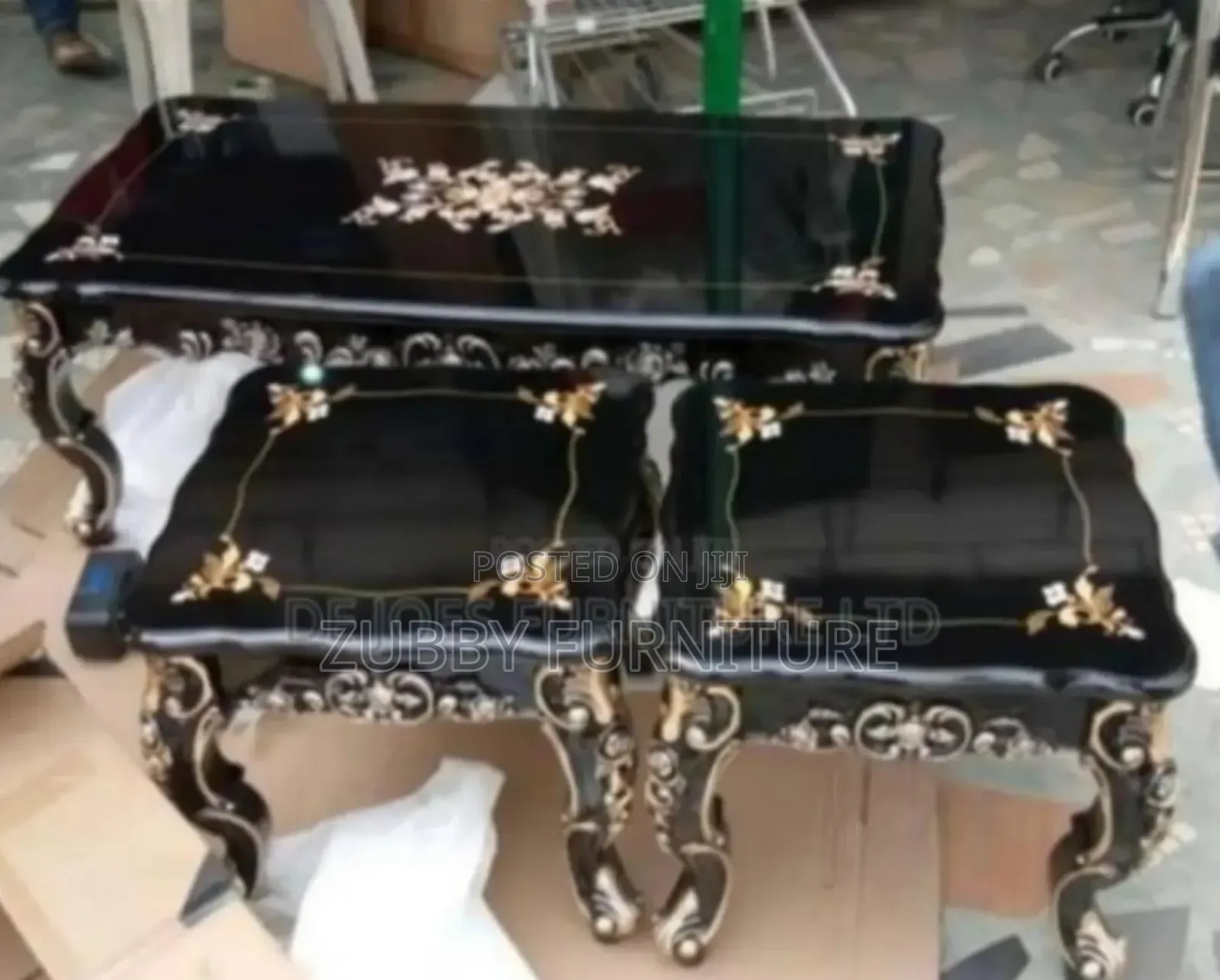 High Quality and Imported Royal Center Table With 2 Side Sto