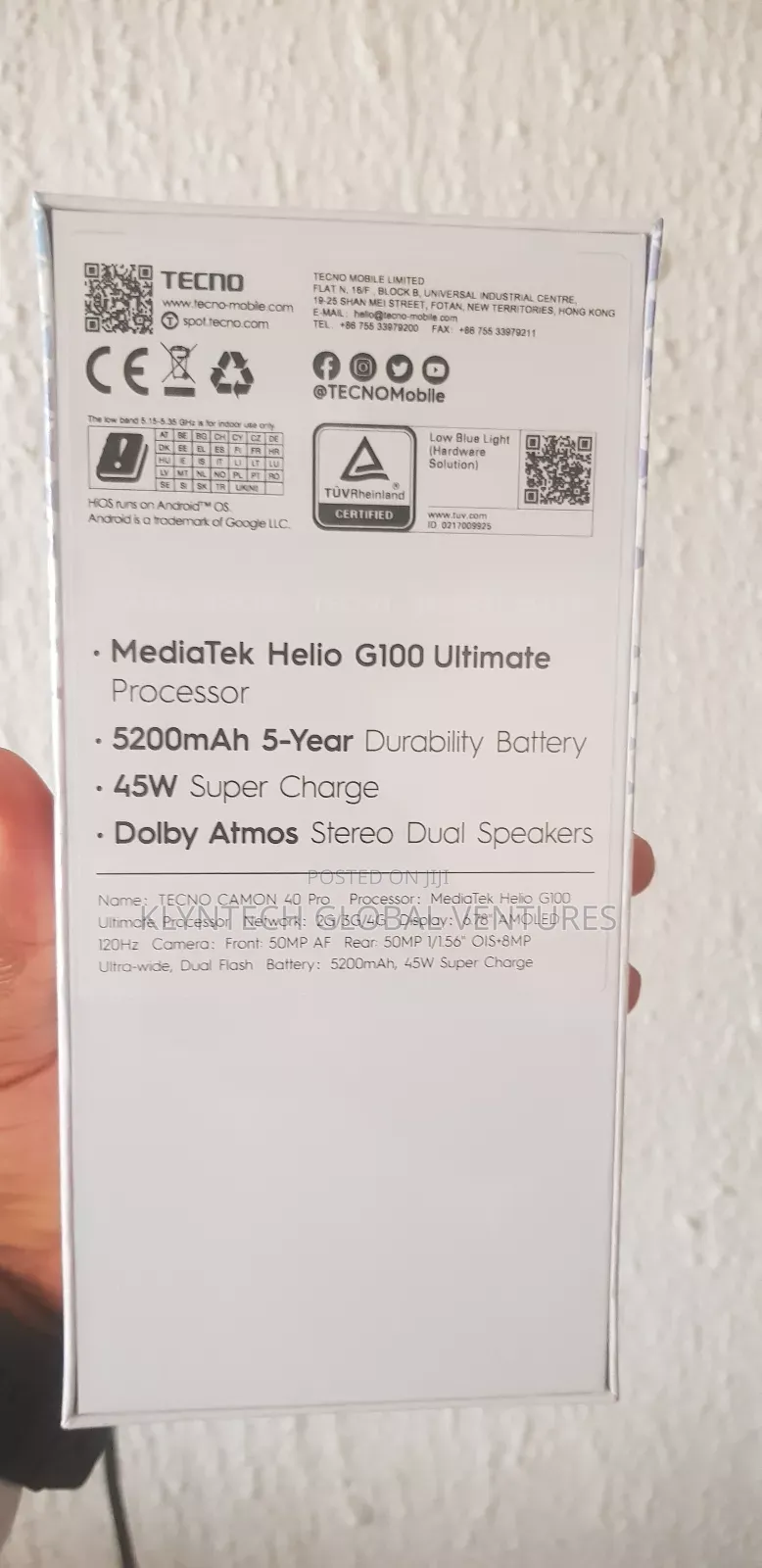 New Tecno Camon 40 Pro 256 GB Green