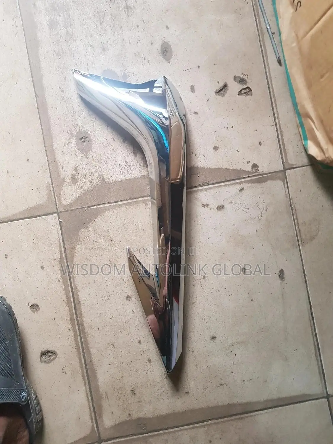 Front Bumper Spoiler Chrome for Land Cruiser Prado 2018