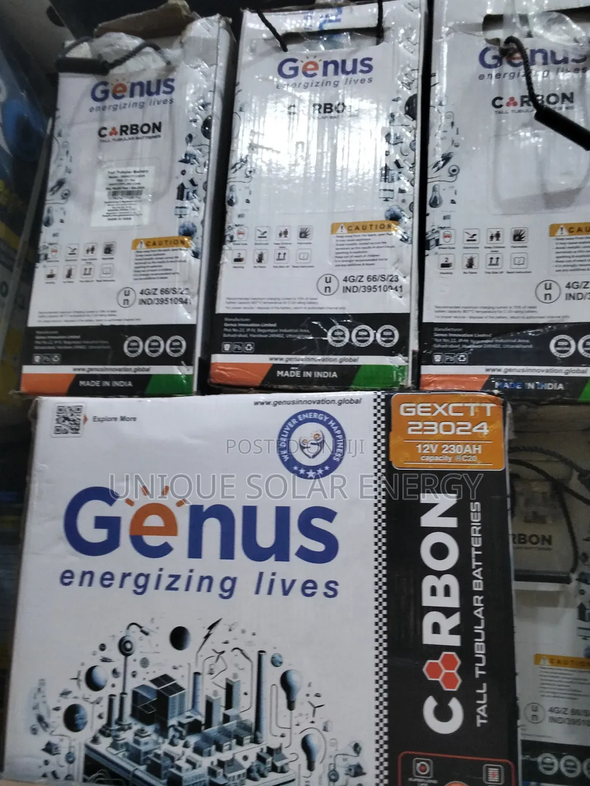 Genus 230ah 12v Tubular Battery