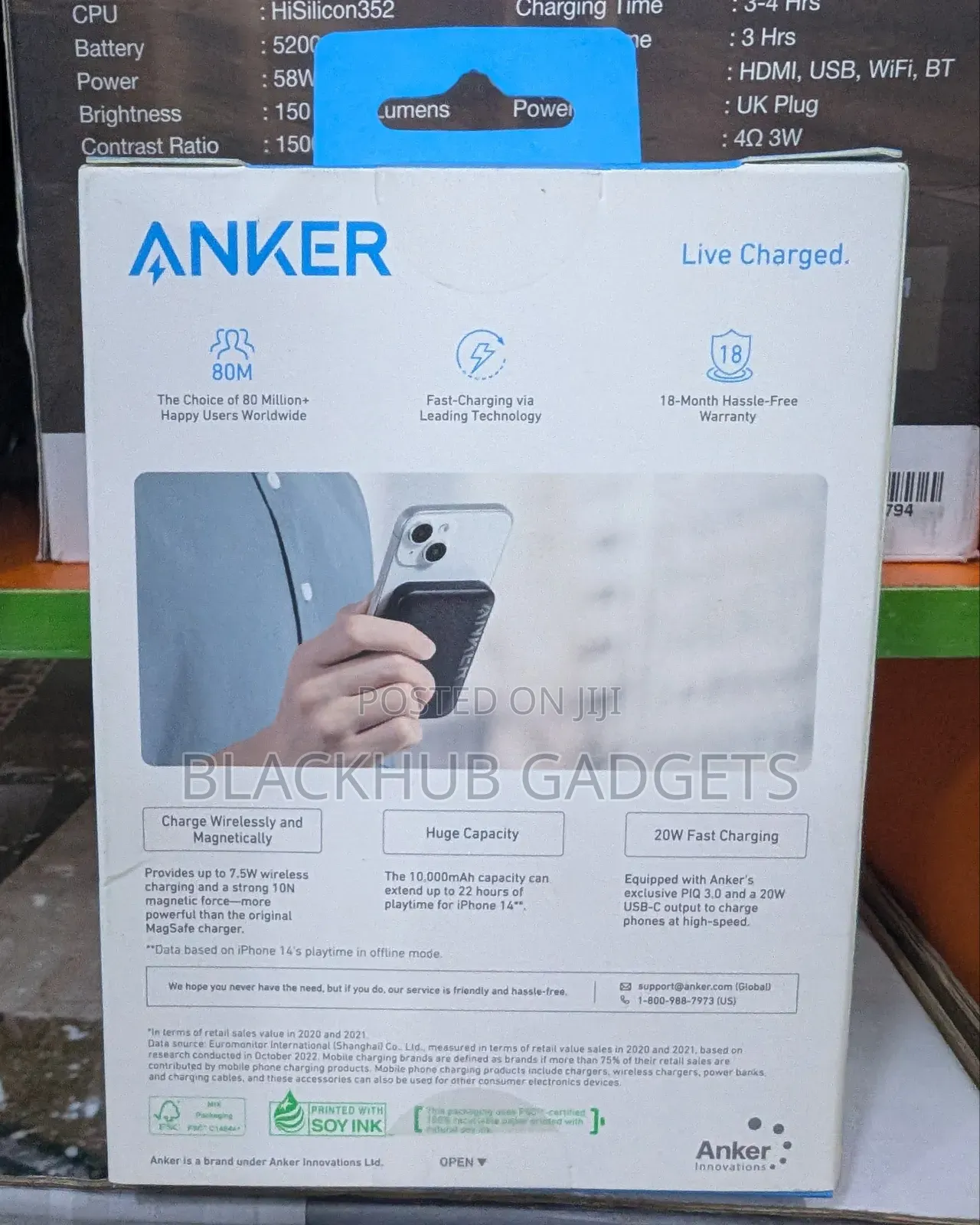 Anker Magnetic Wireless Power Bank 10000mah