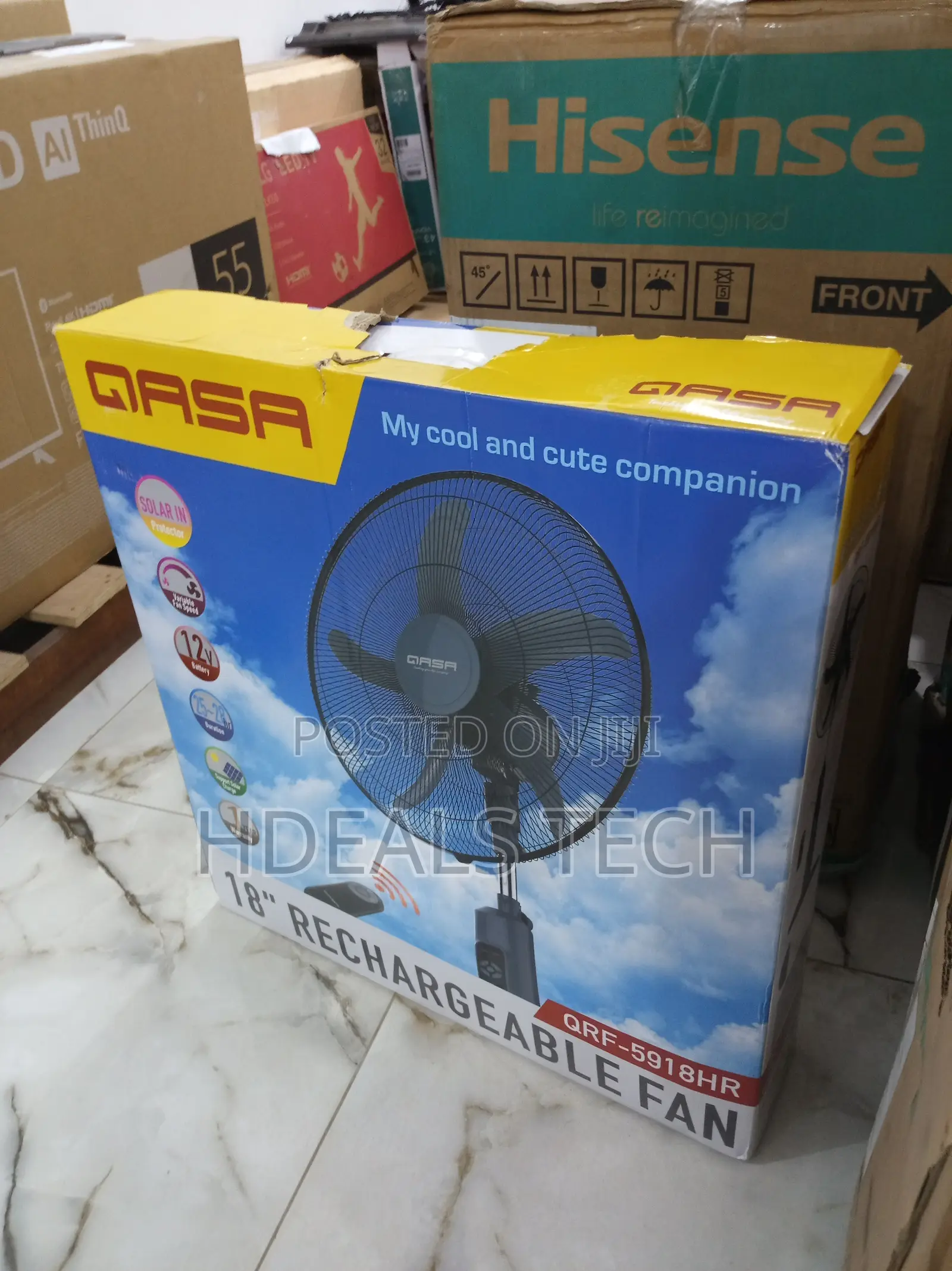 Qasa Remote Standing Fan 18 Inches - QRF-5918hr