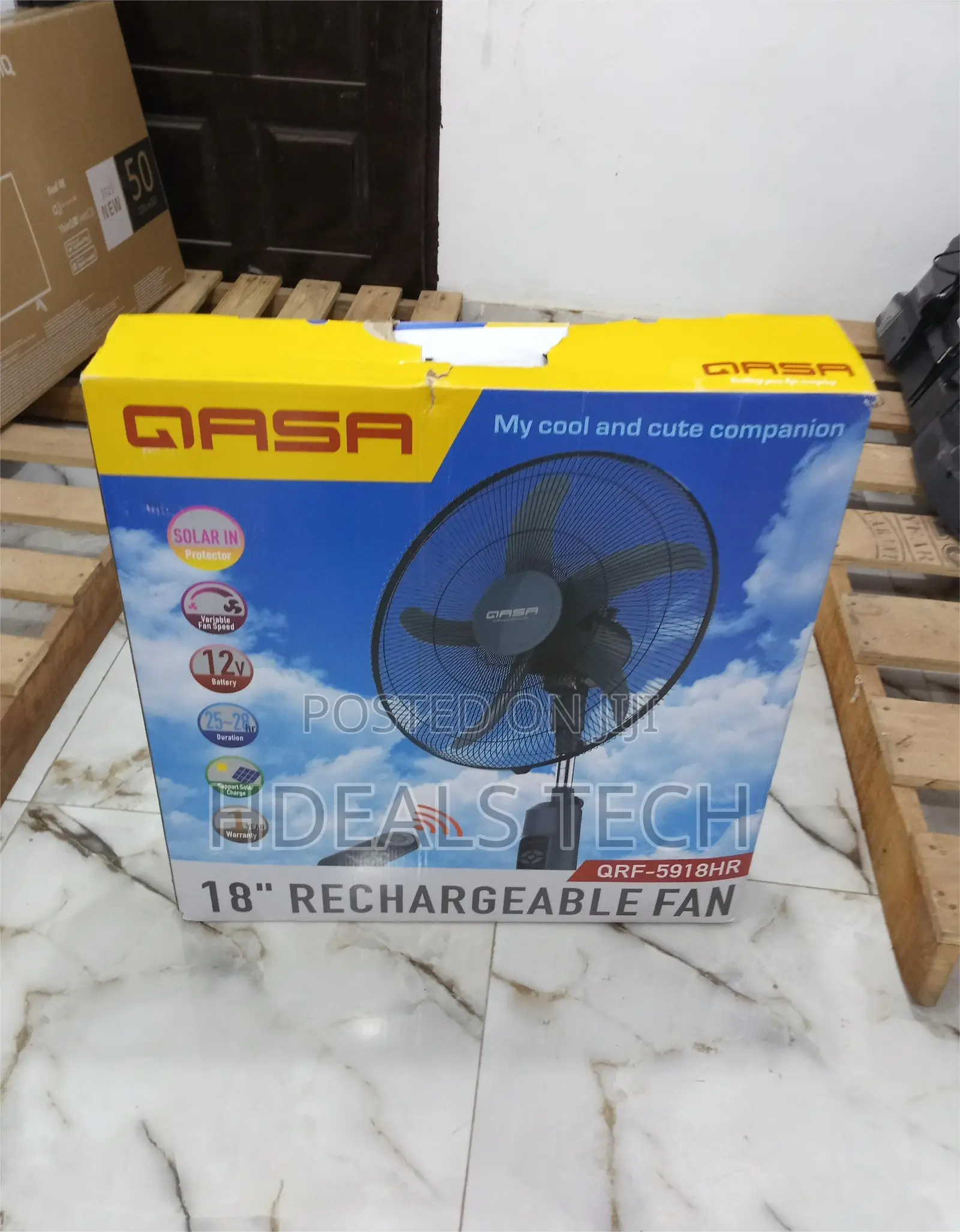 Qasa QRF-5918hr Remote Standing Fan - Ultra Cooling Fan