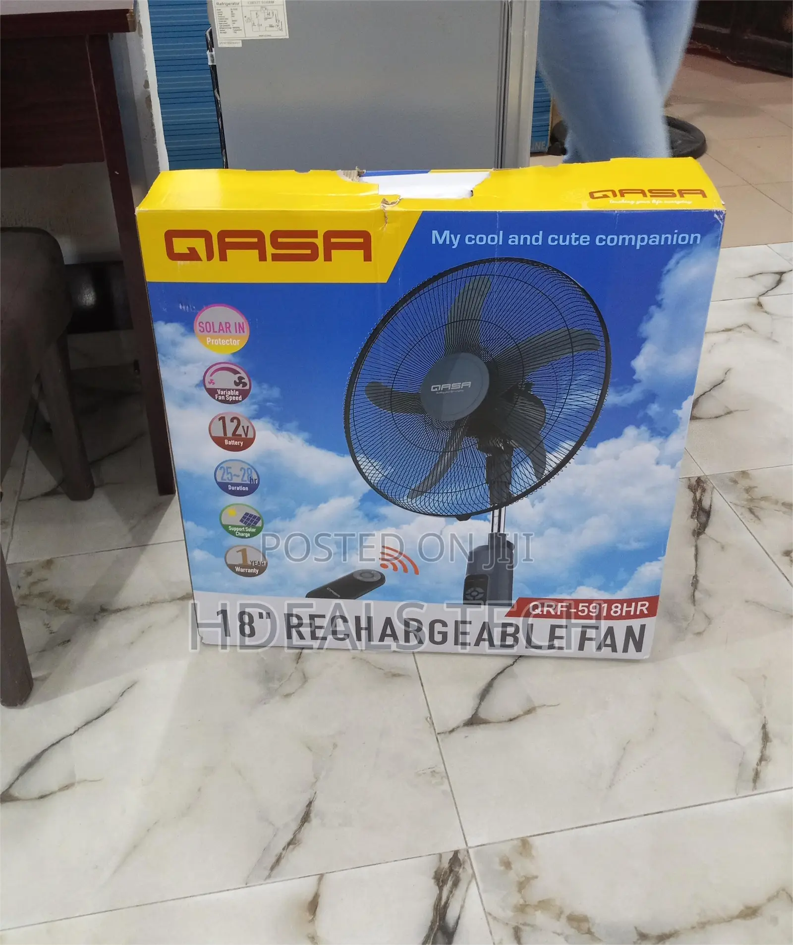 Qasa Quiet Operation Standing Fan 18" - QQRF-5918hr