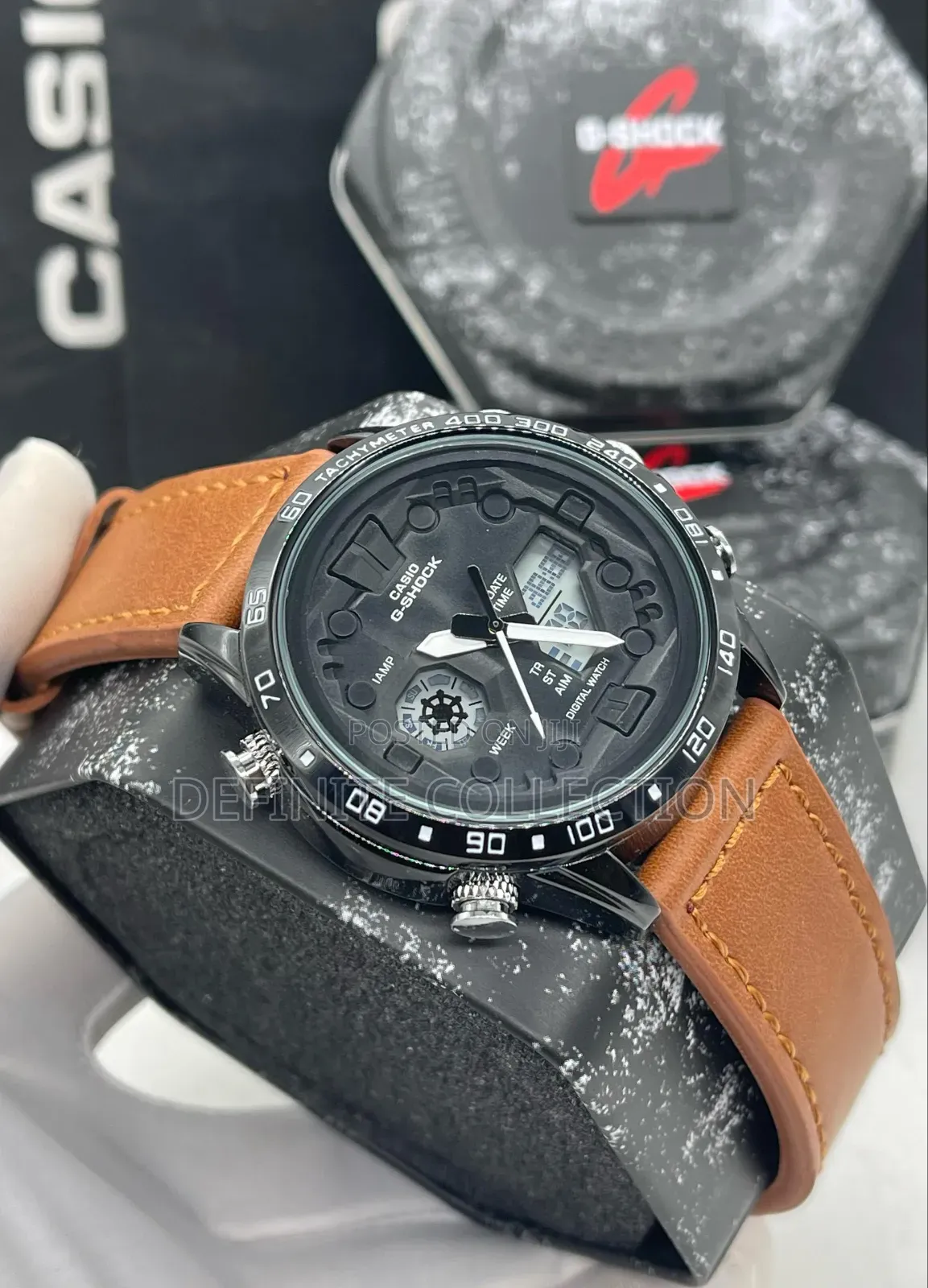 G Shock Top Quality Leather Wristwatch