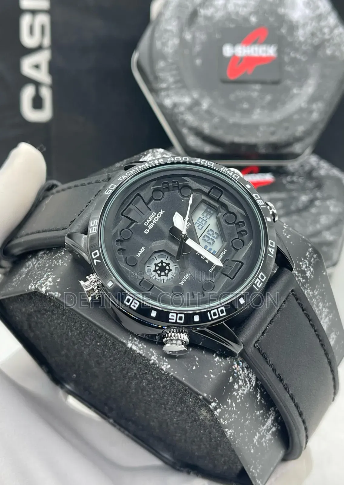 G Shock Top Quality Leather Wristwatch