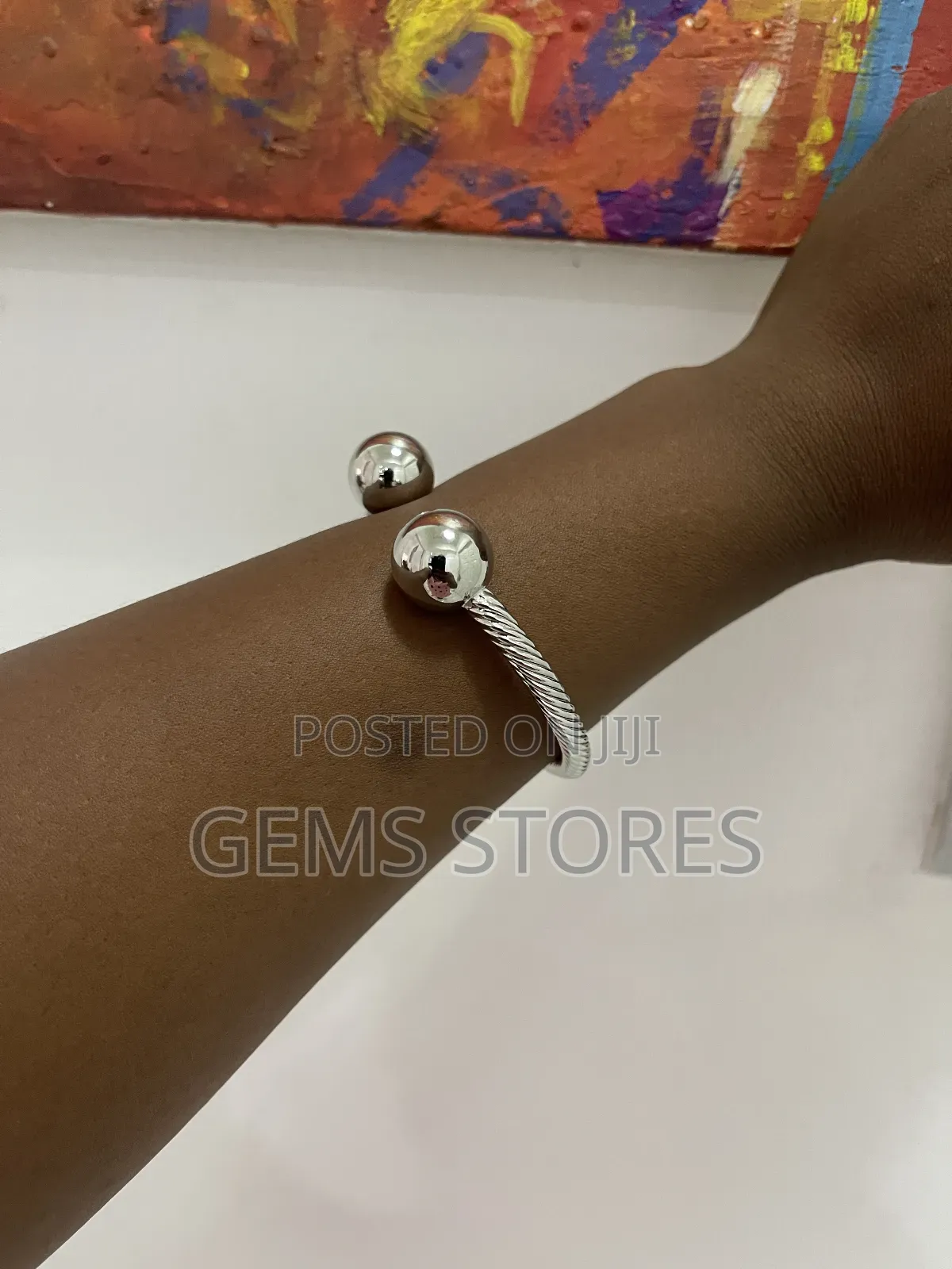 Elegant Ball Head Bangle Set