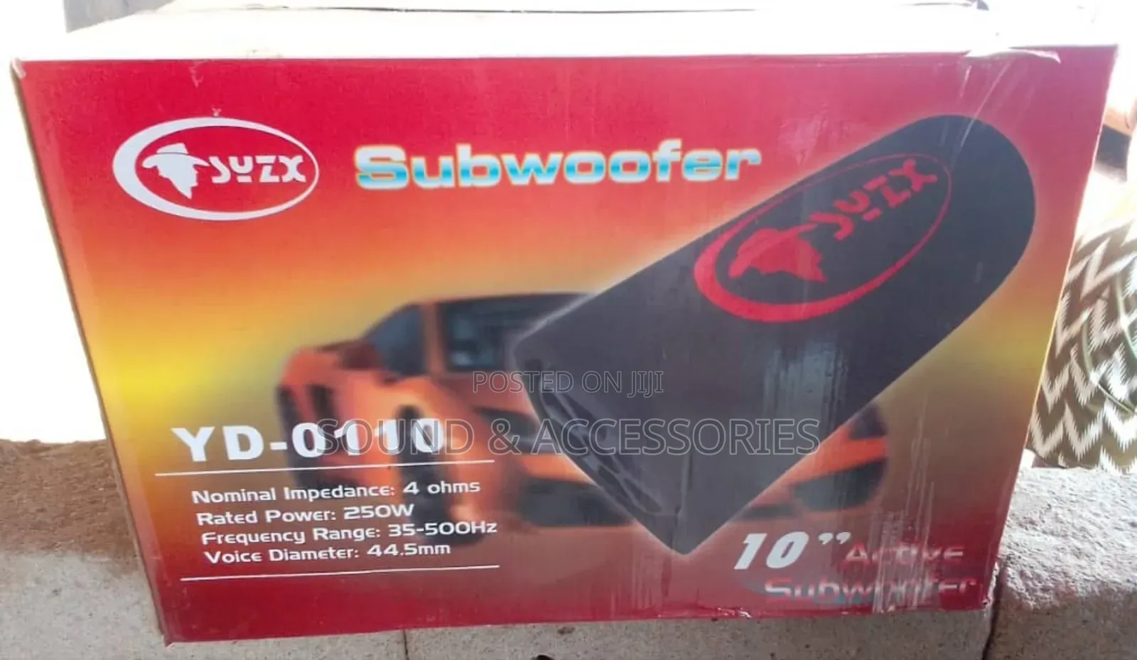 Car 10 Inches Active Subwoofer (250watts)
