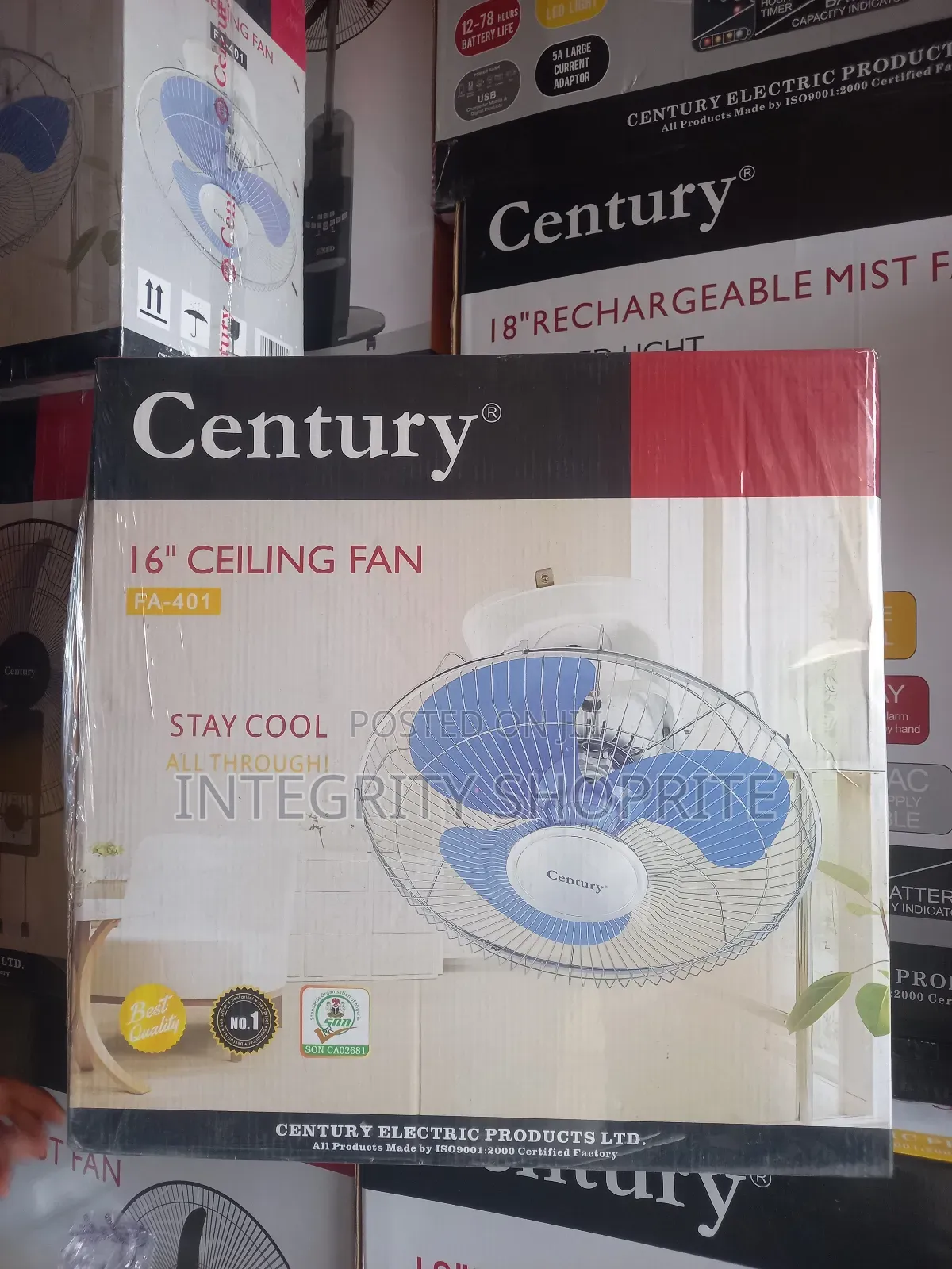 Century 16 Wall Fan