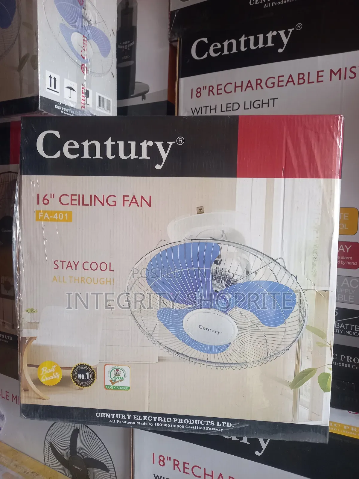 Century 16 Wall Fan