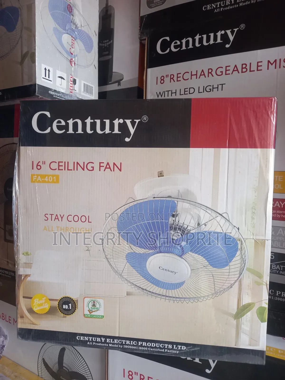 Century 16 Wall Fan