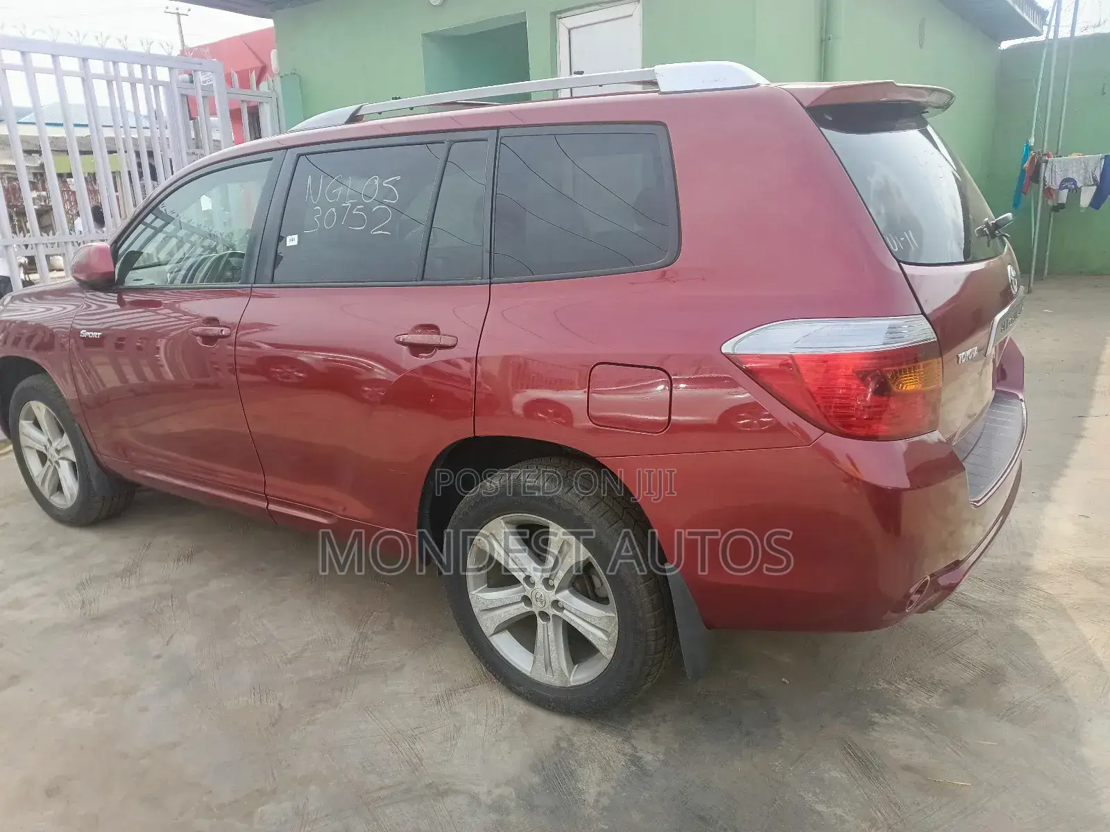 Toyota Highlander Sport 2009 Red