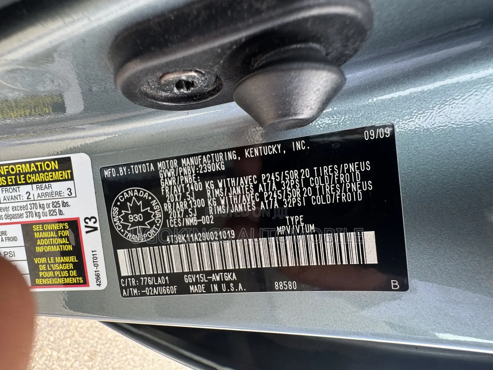 Toyota Venza V6 AWD 2010 Green