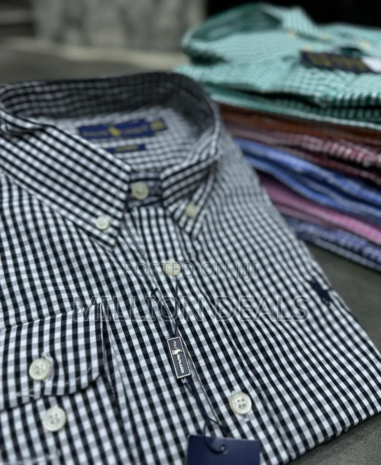 Luxury Checkered Polo Raphl Men's Long Sleeves T-Shirt