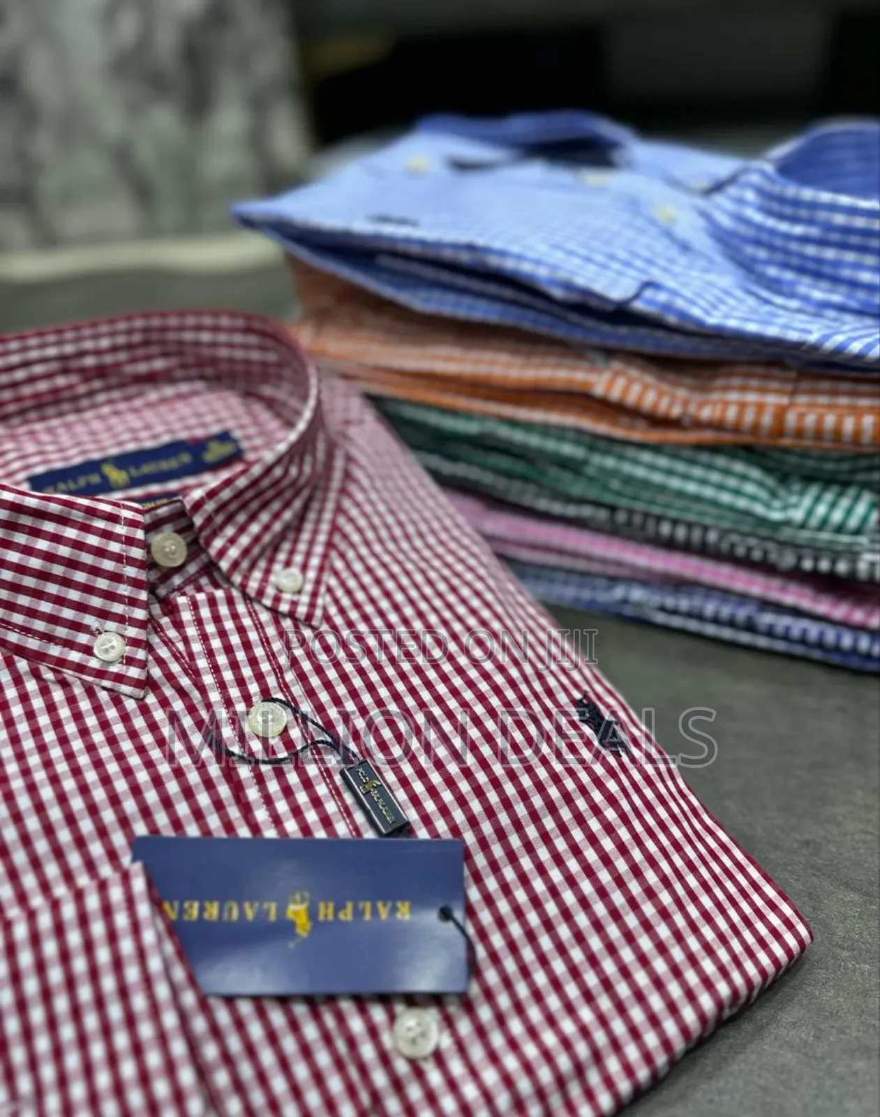 Luxury Checkered Polo Raphl Men's Long Sleeves T-Shirt
