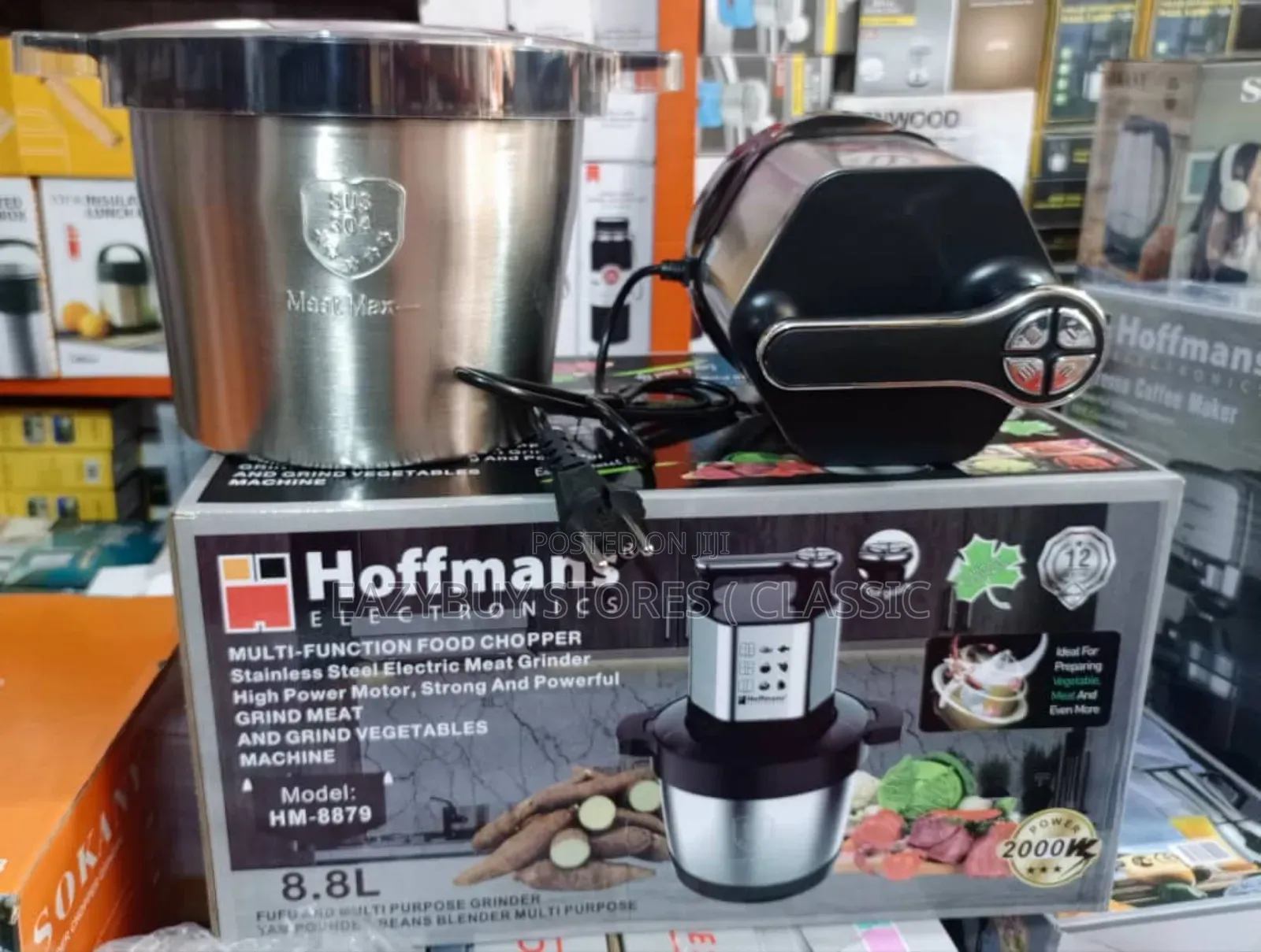 Hoffman's 8.8l Yam Pounder Food Processor