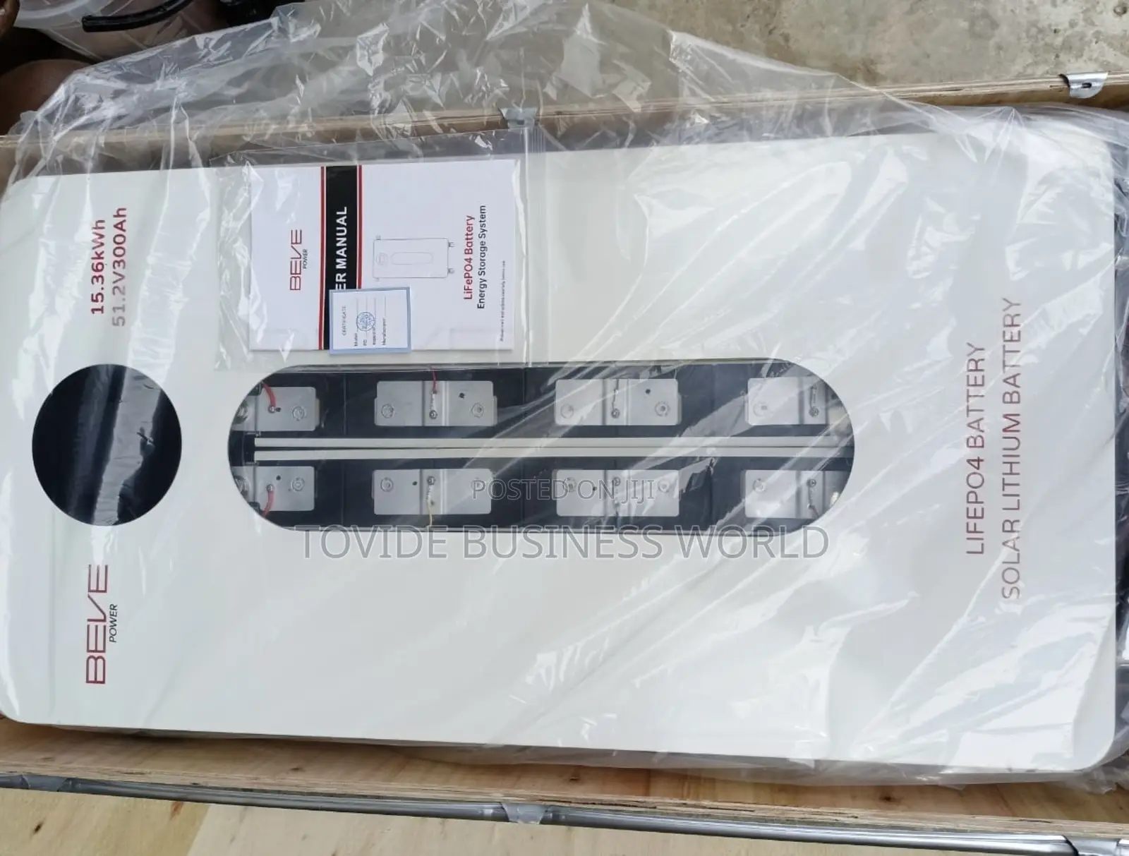 15.36kwh 51.2v Beve Power Lifepo4 Solar Battery Durable Safe