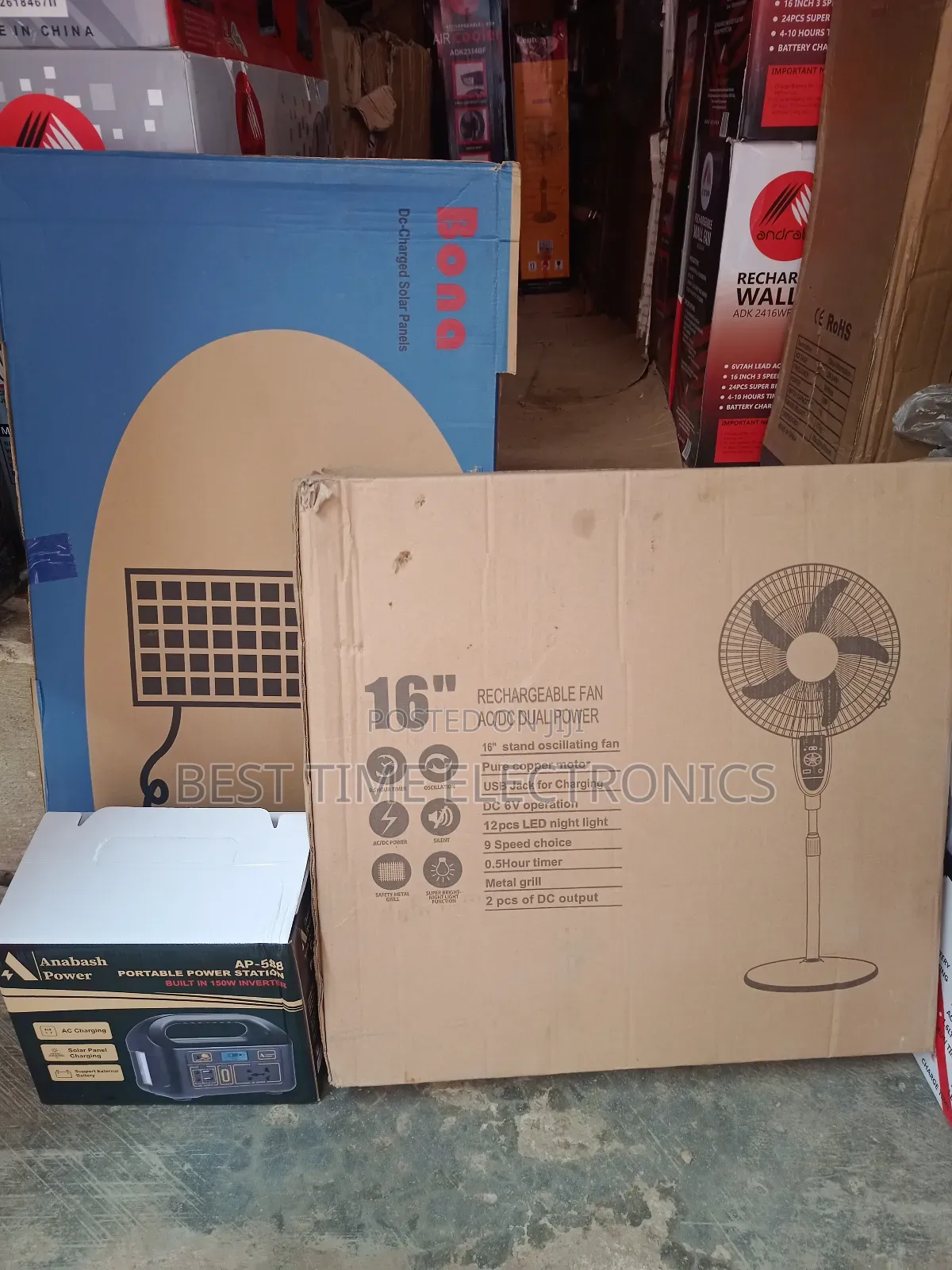 3in1 Complete Solar Fan Package